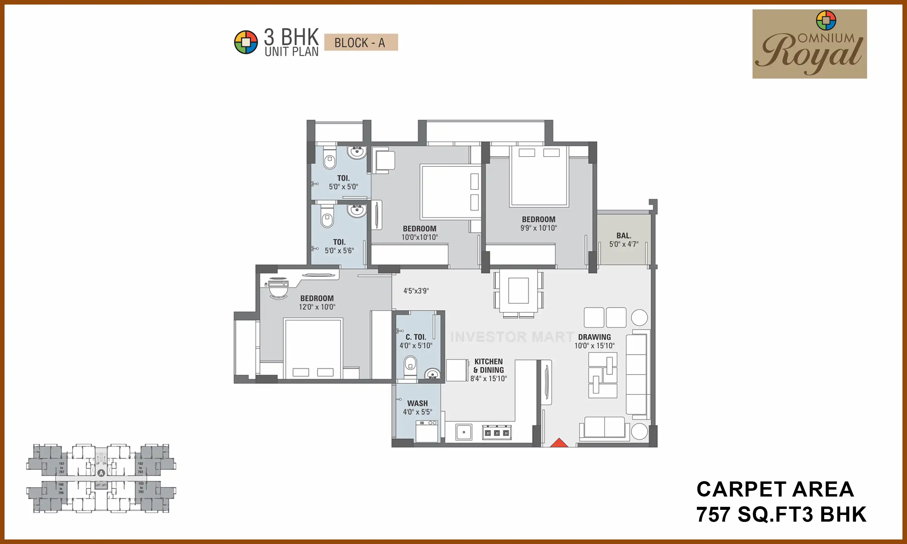757 Sqft