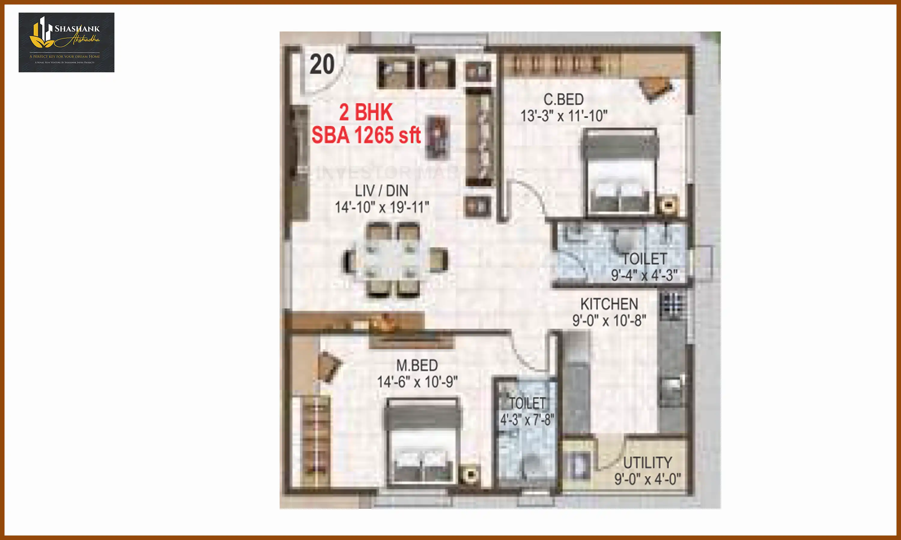 1265 Sqft