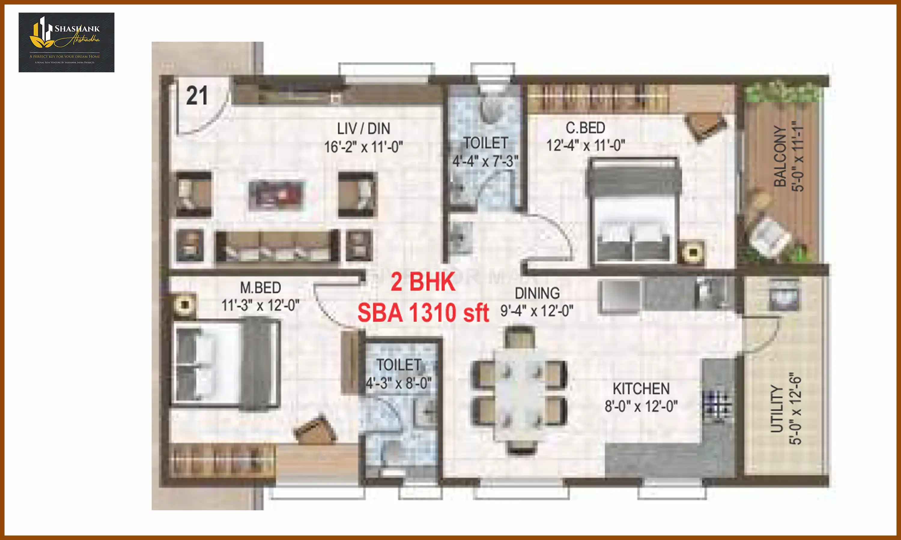 1310 Sqft
