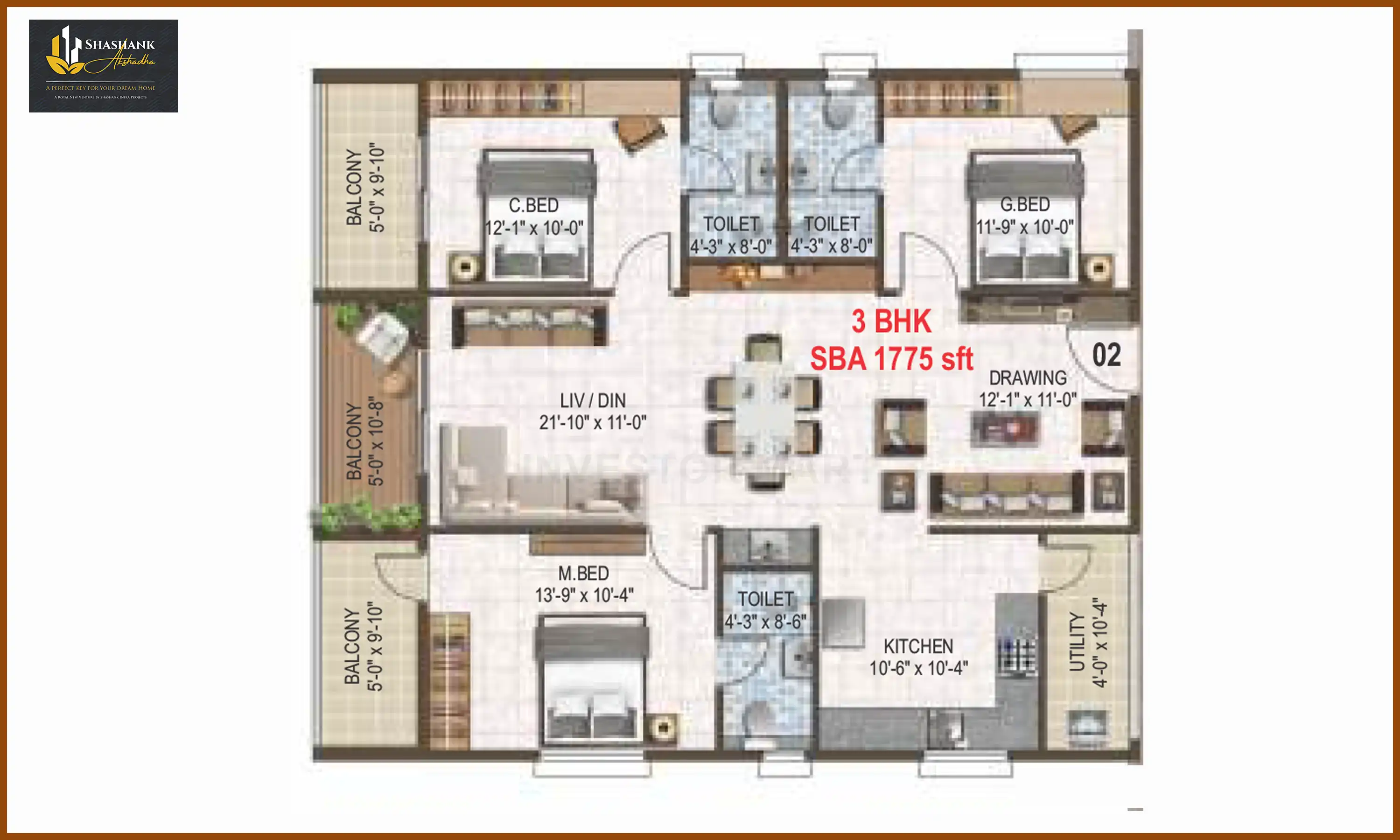 1775 Sqft