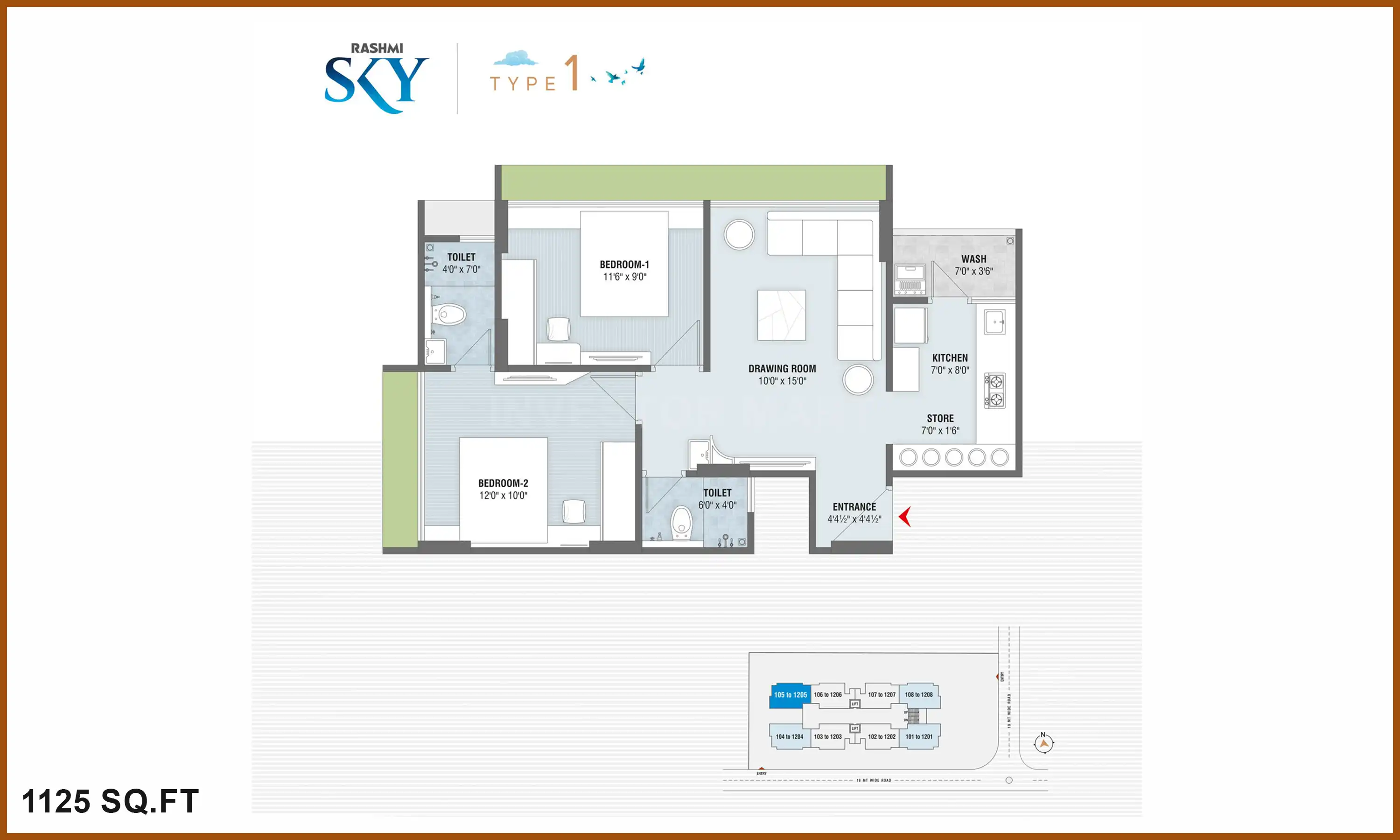 1125 Sqft