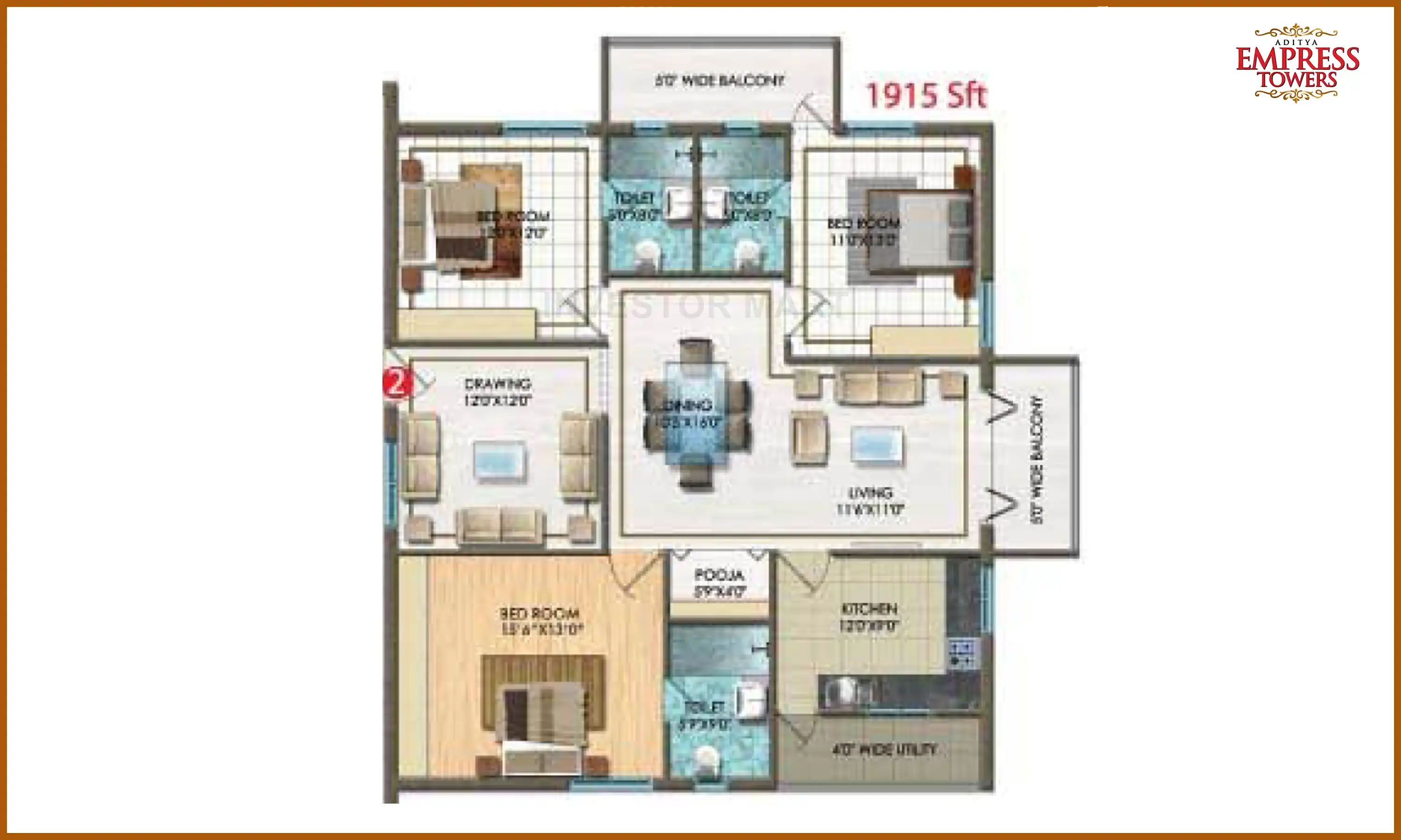 1915 Sqft