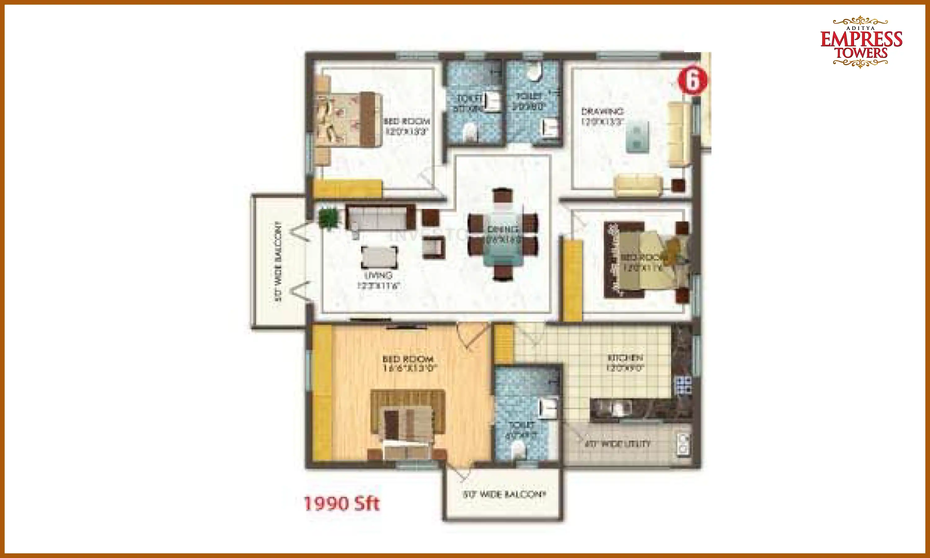 1990 Sqft