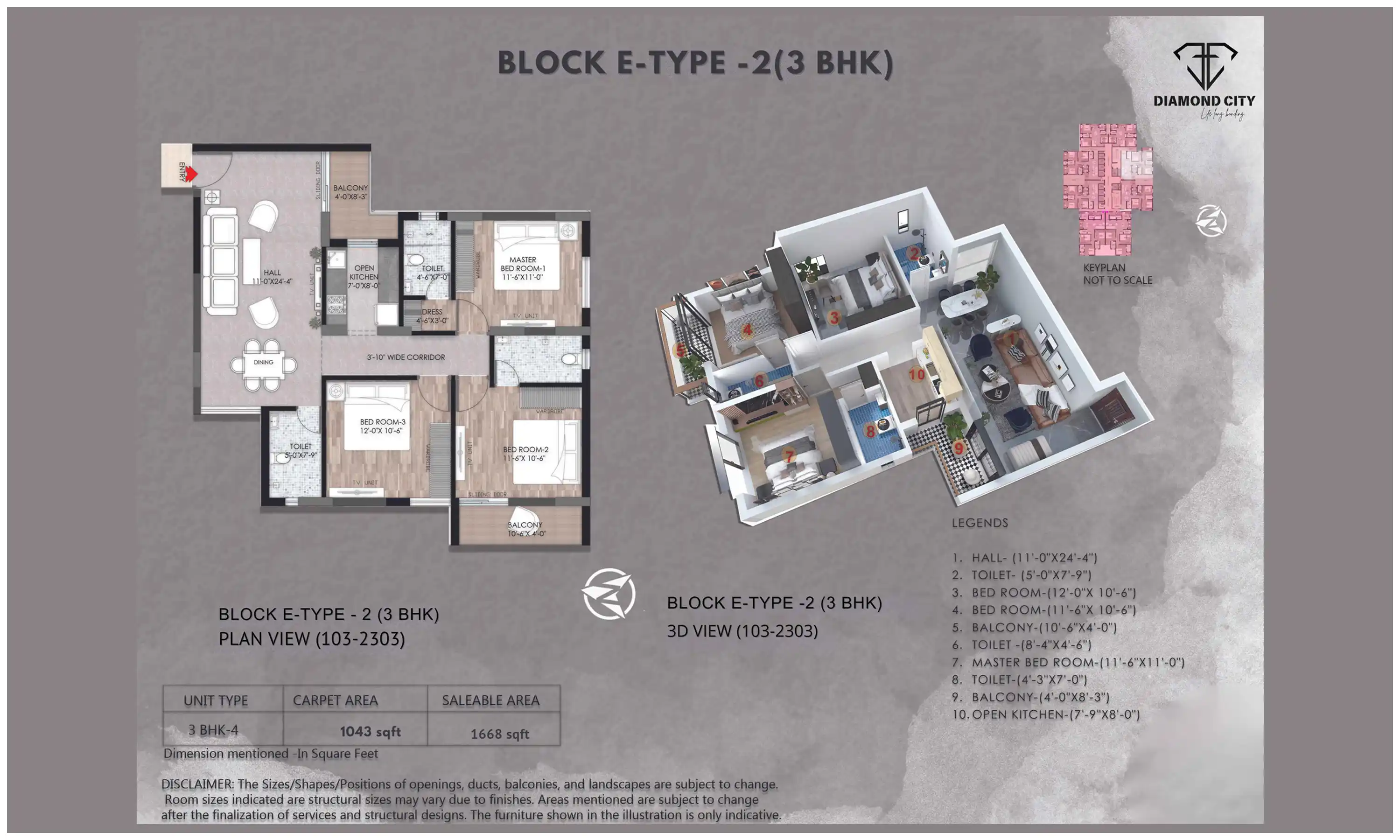 1668 Sqft