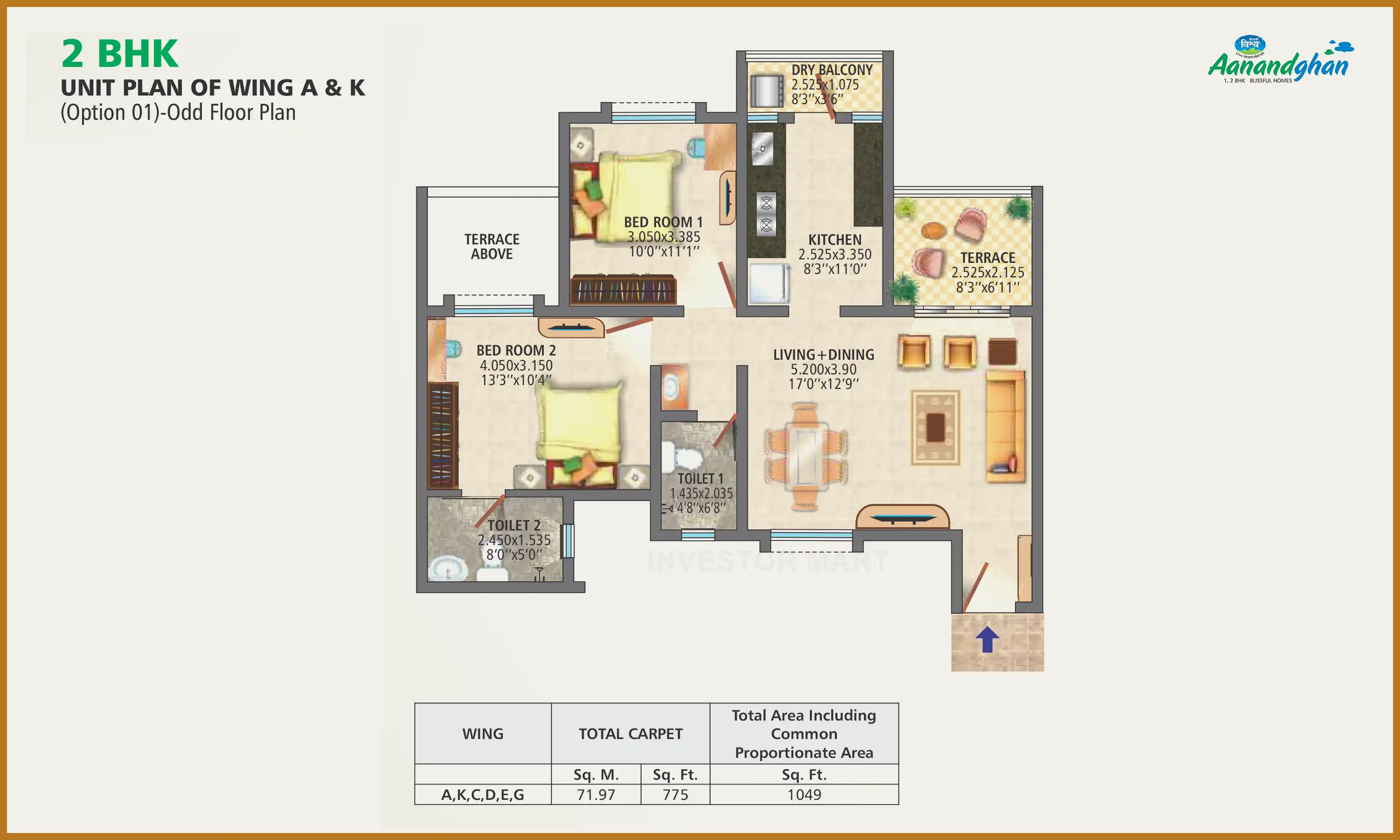 1049 Sqft