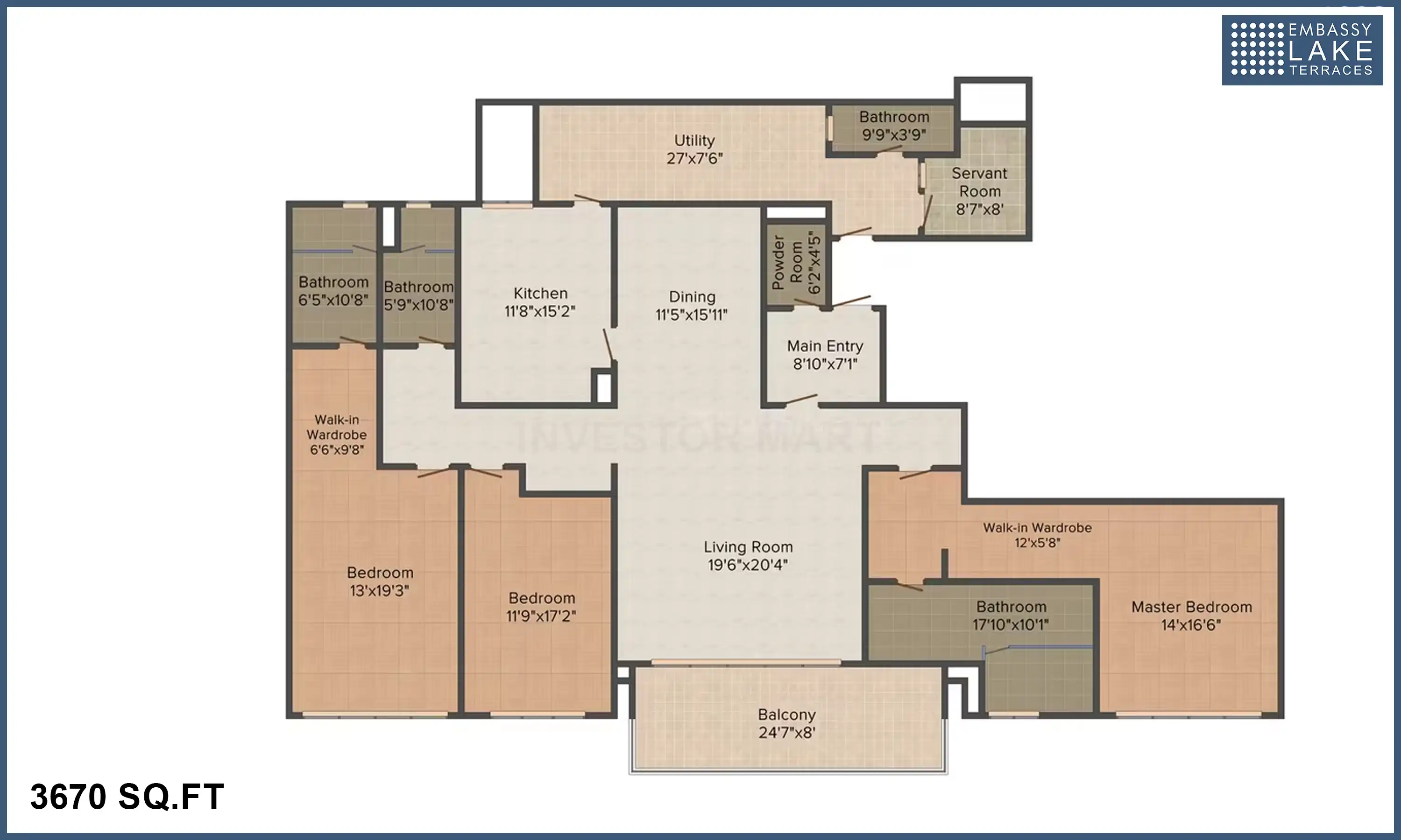 3670 Sqft