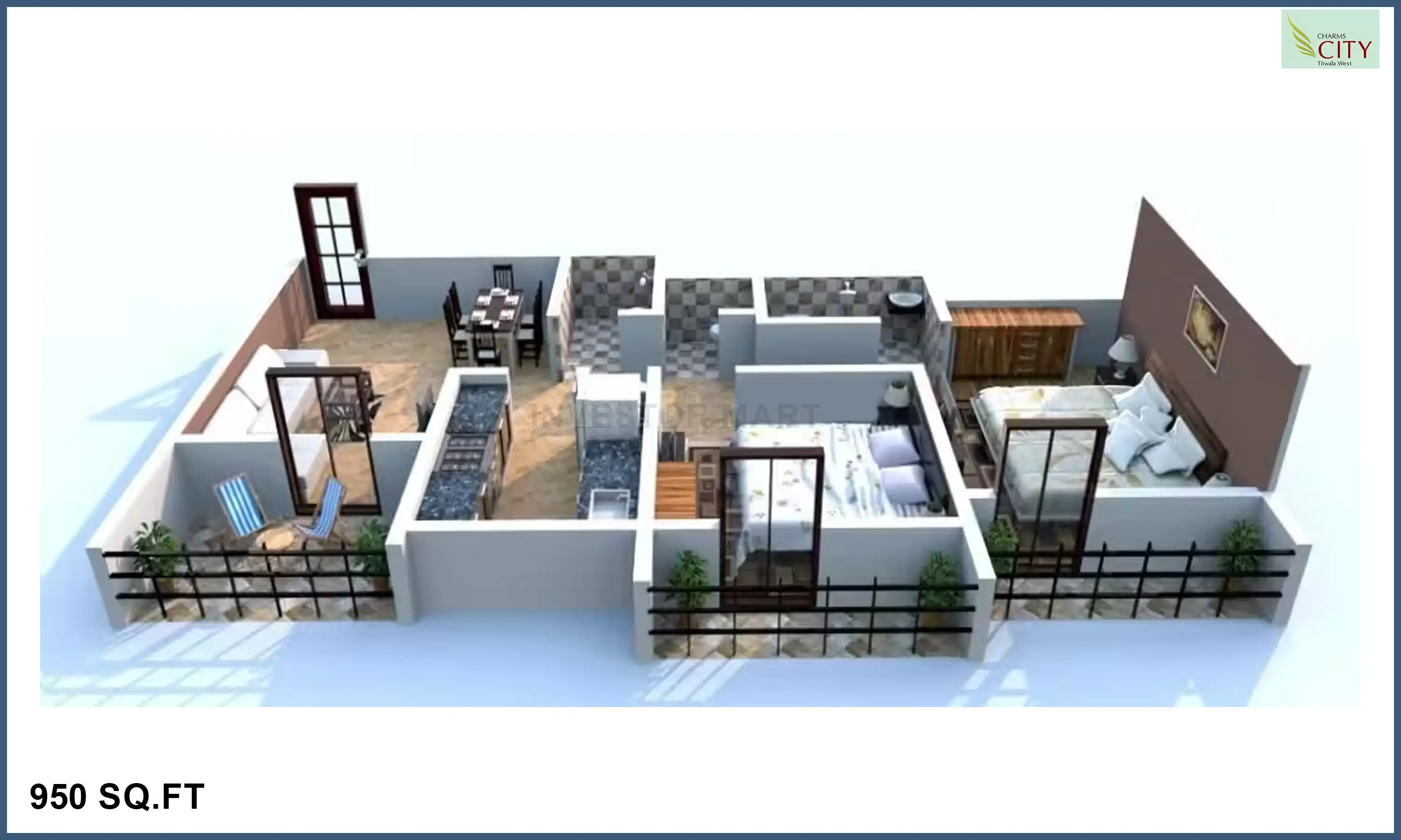 950 Sqft