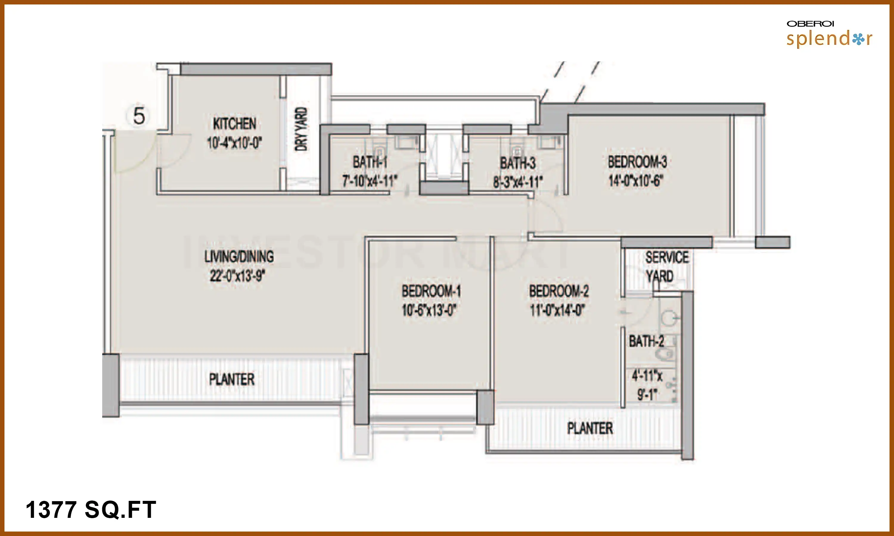1377 Sqft