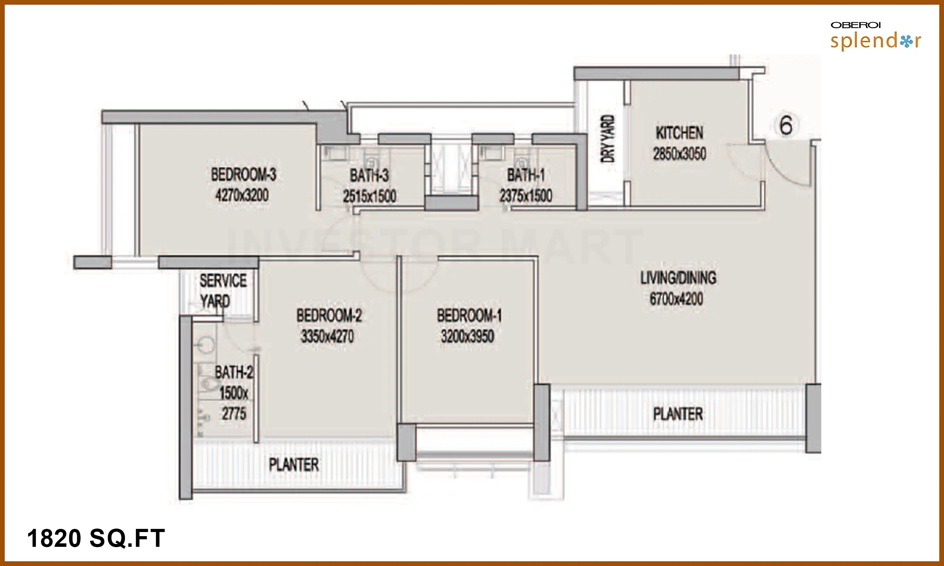 1820 Sqft