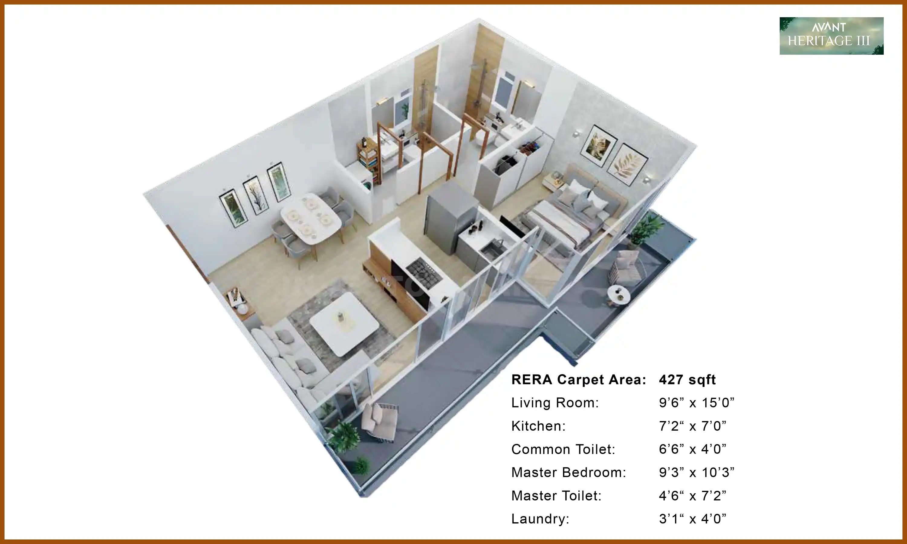 427 Sqft