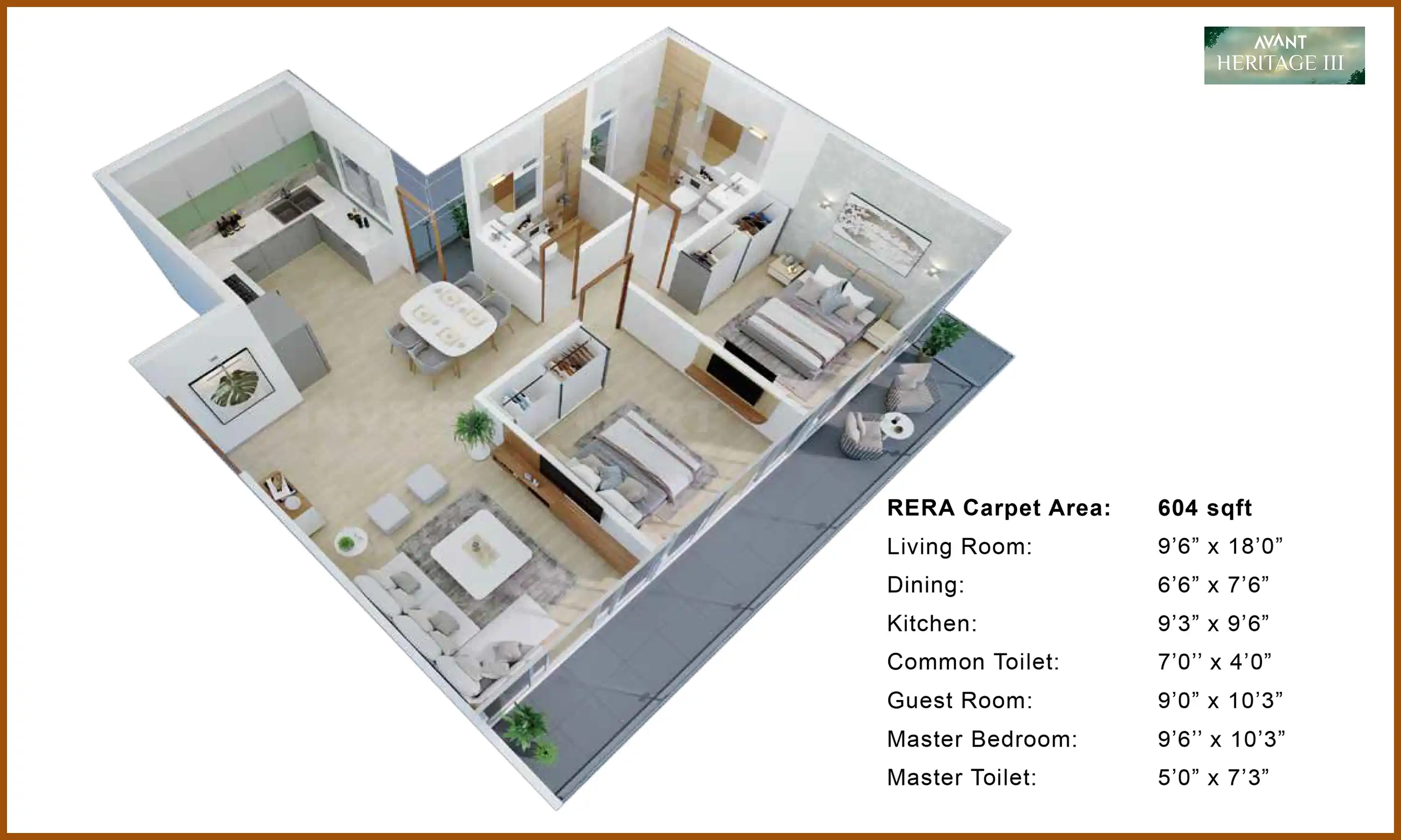 604 Sqft