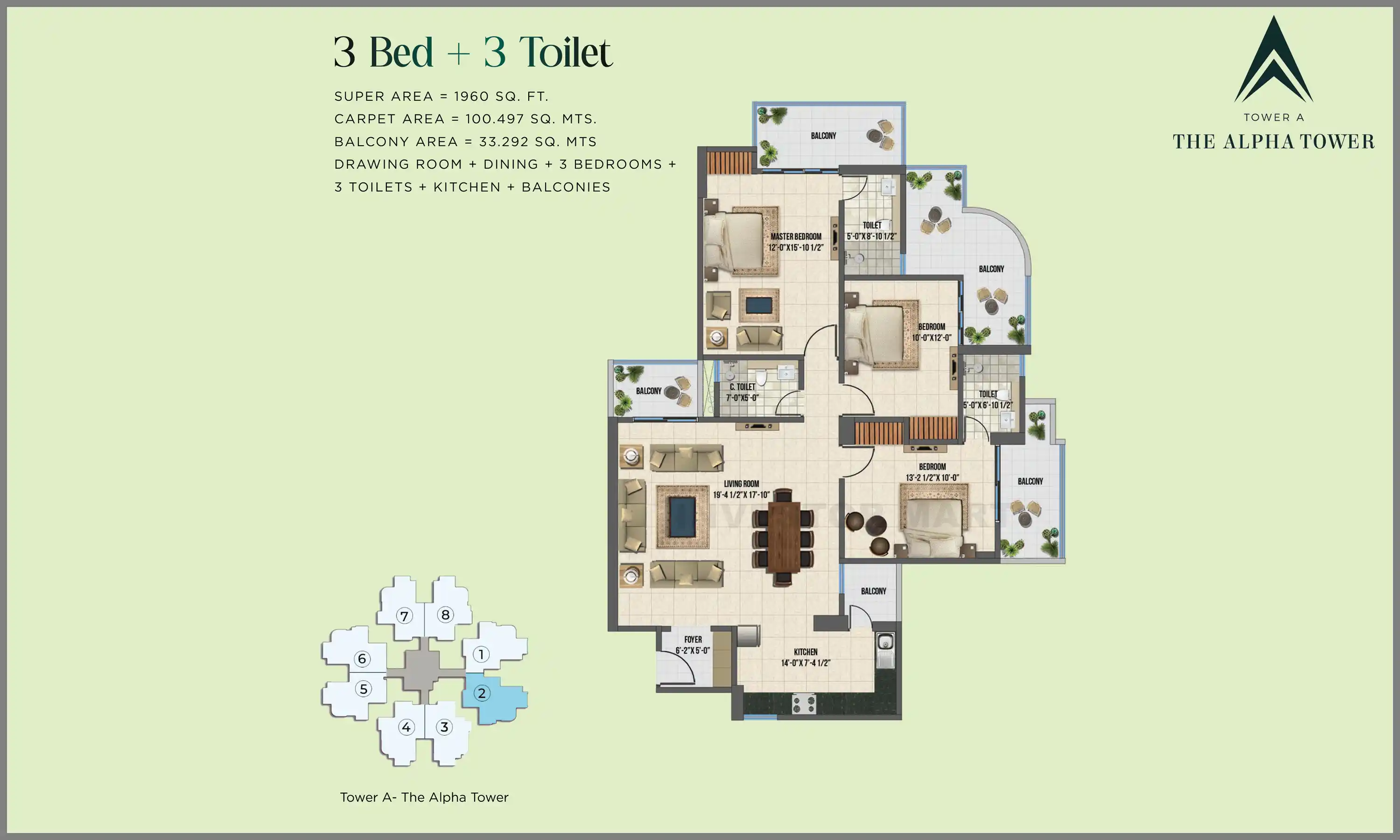 1960 Sqft