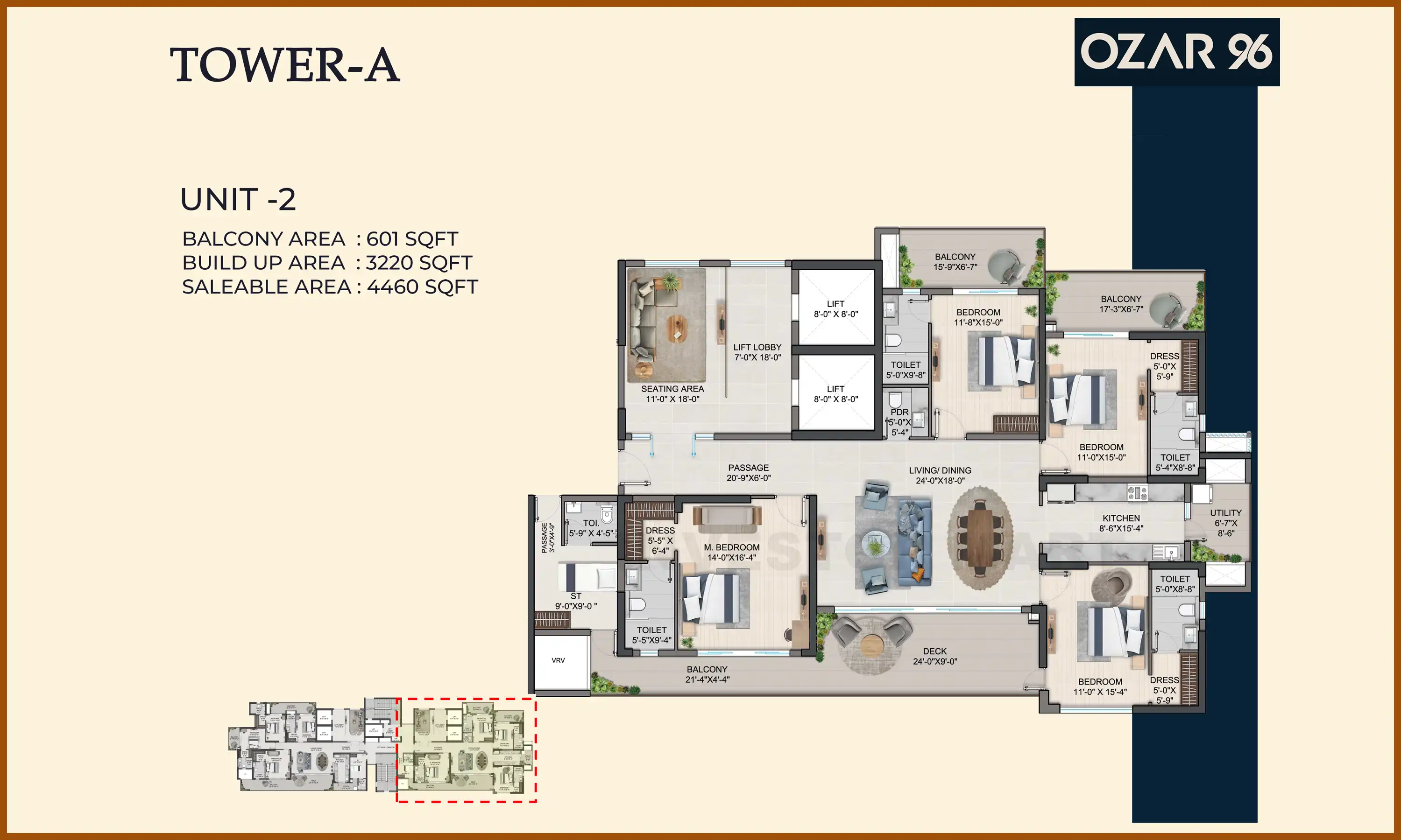 4460 Sqft