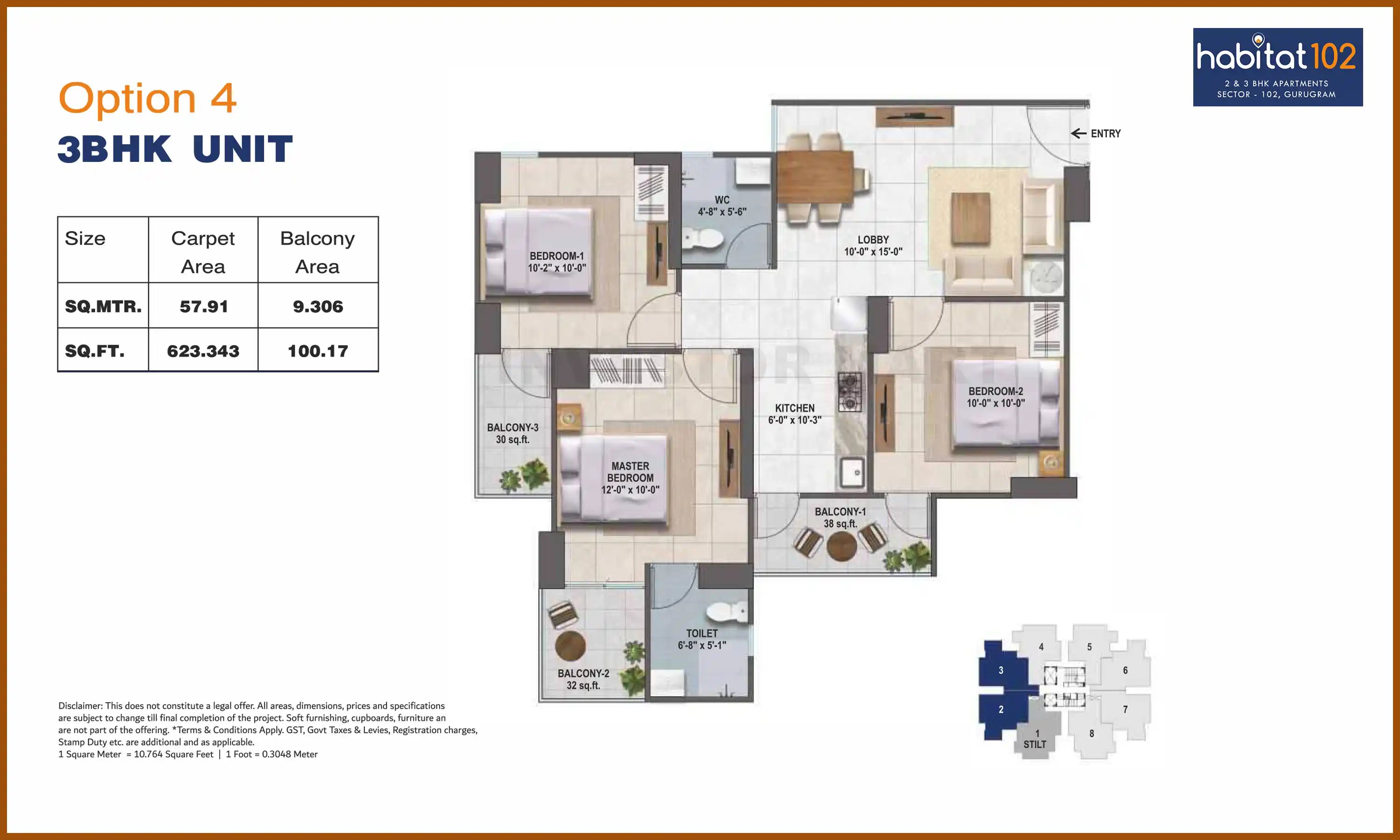 624 Sqft