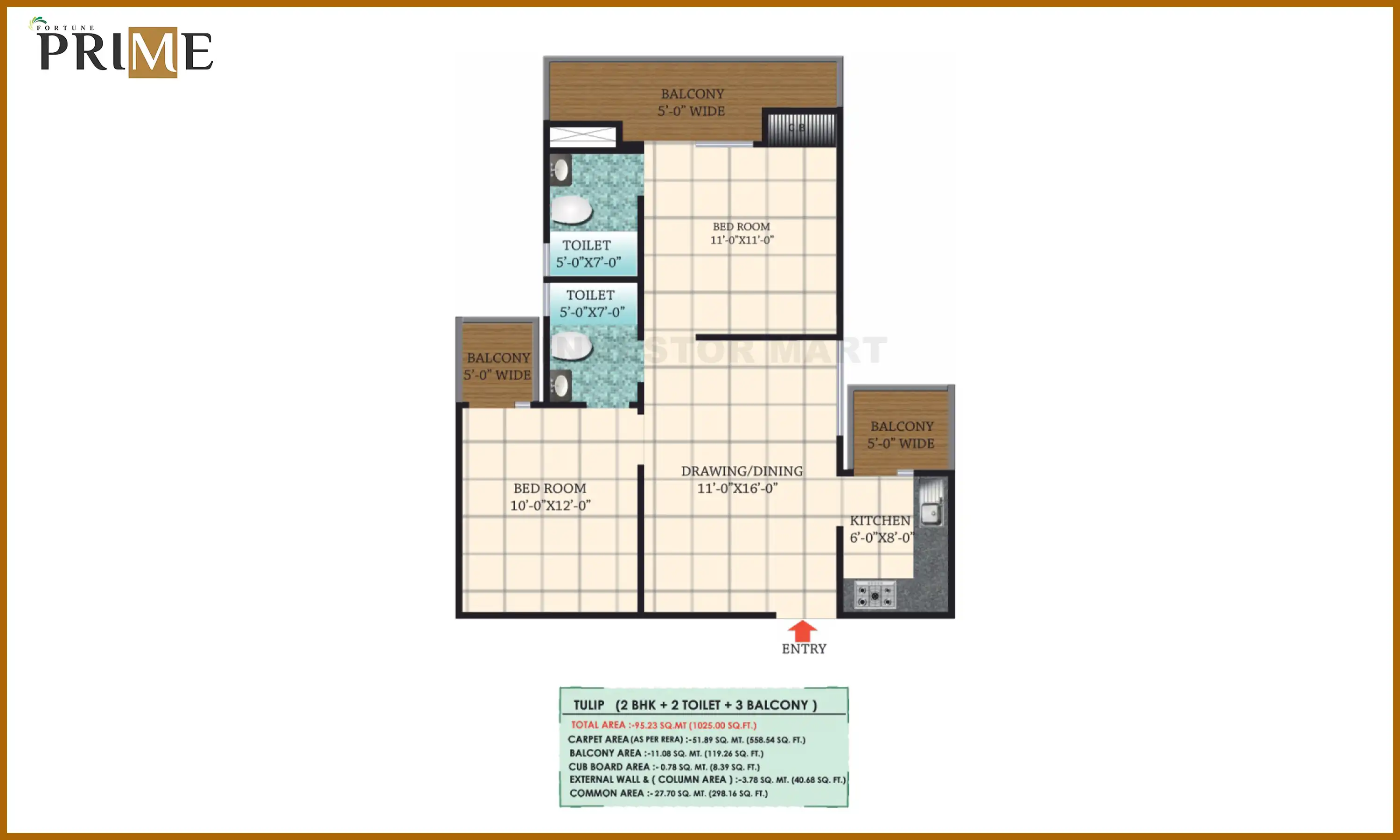 1025 Sqft