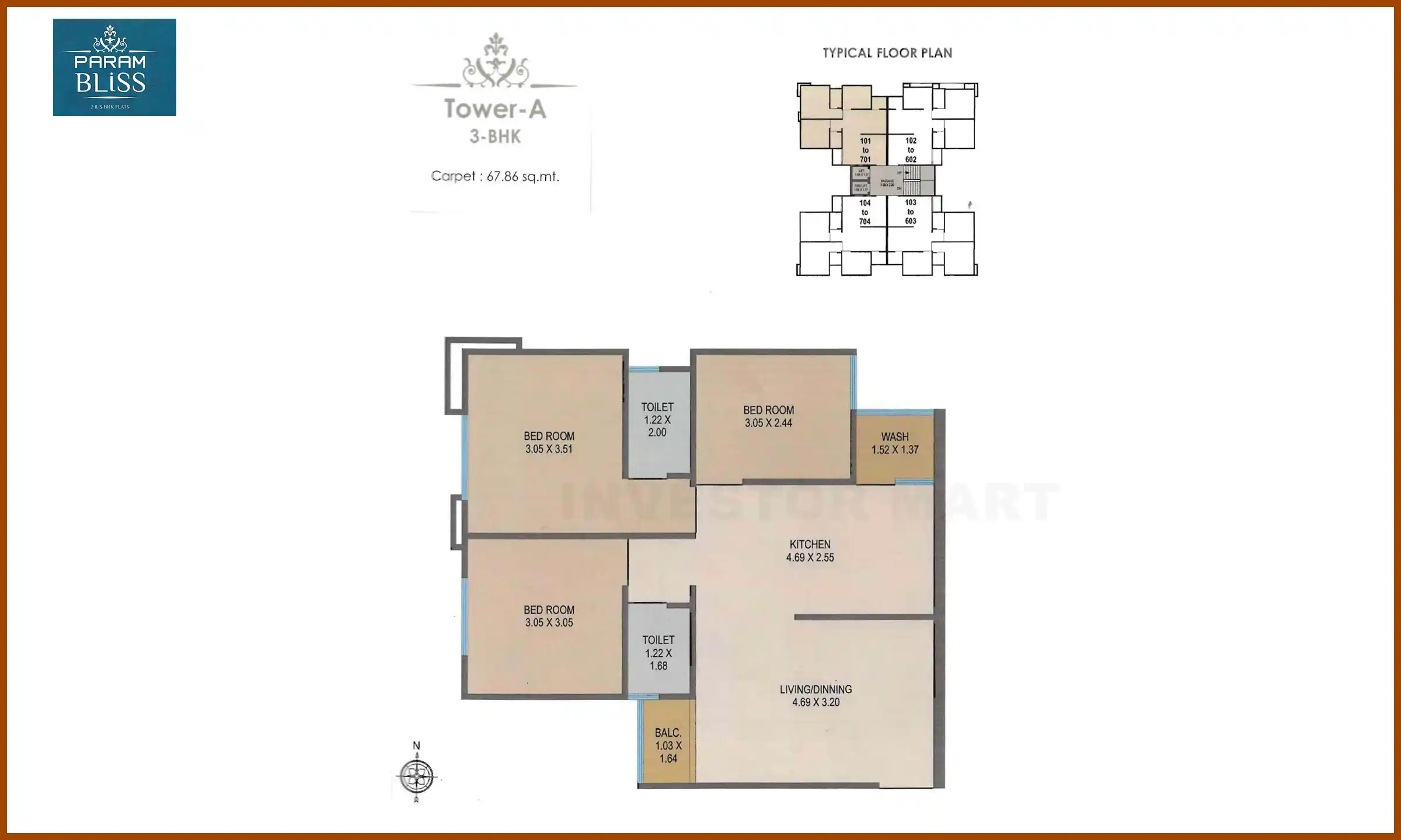 68 Sqft