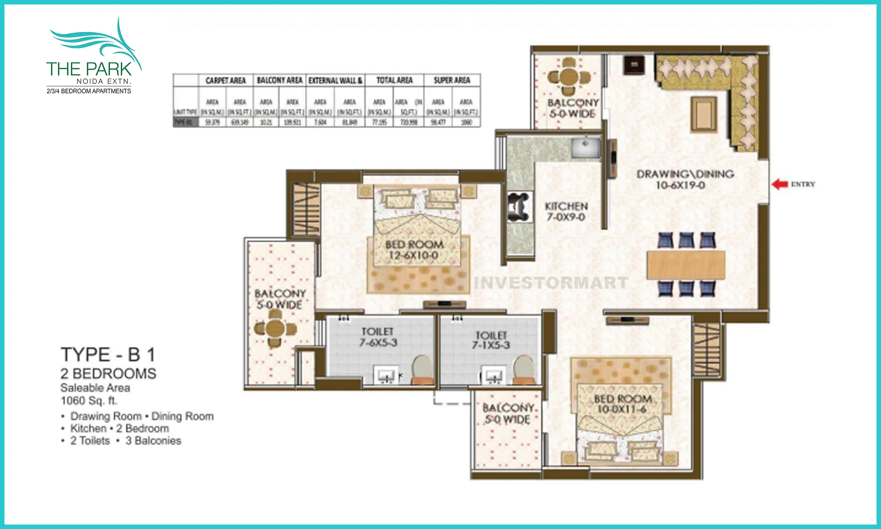 1060 Sqft