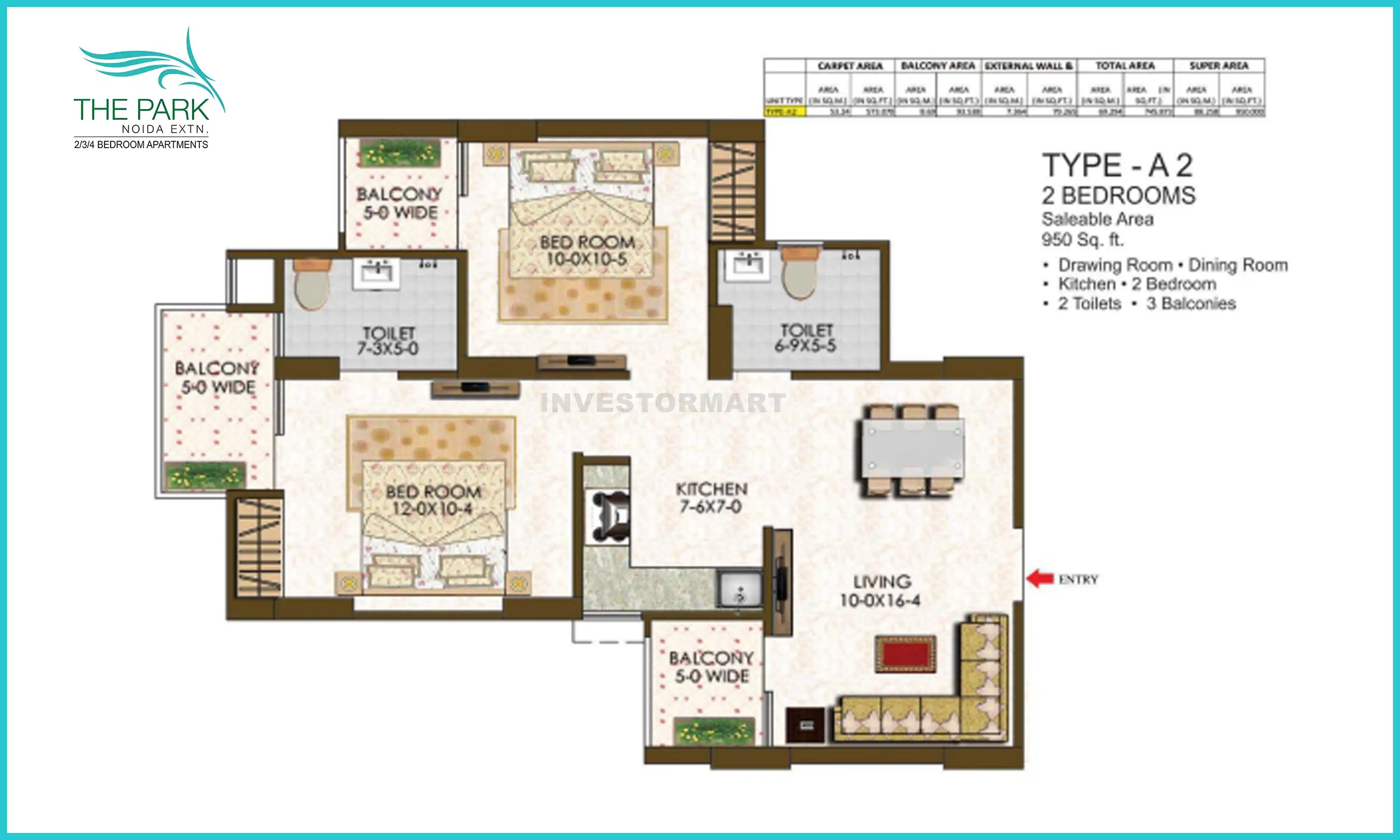 950 Sqft