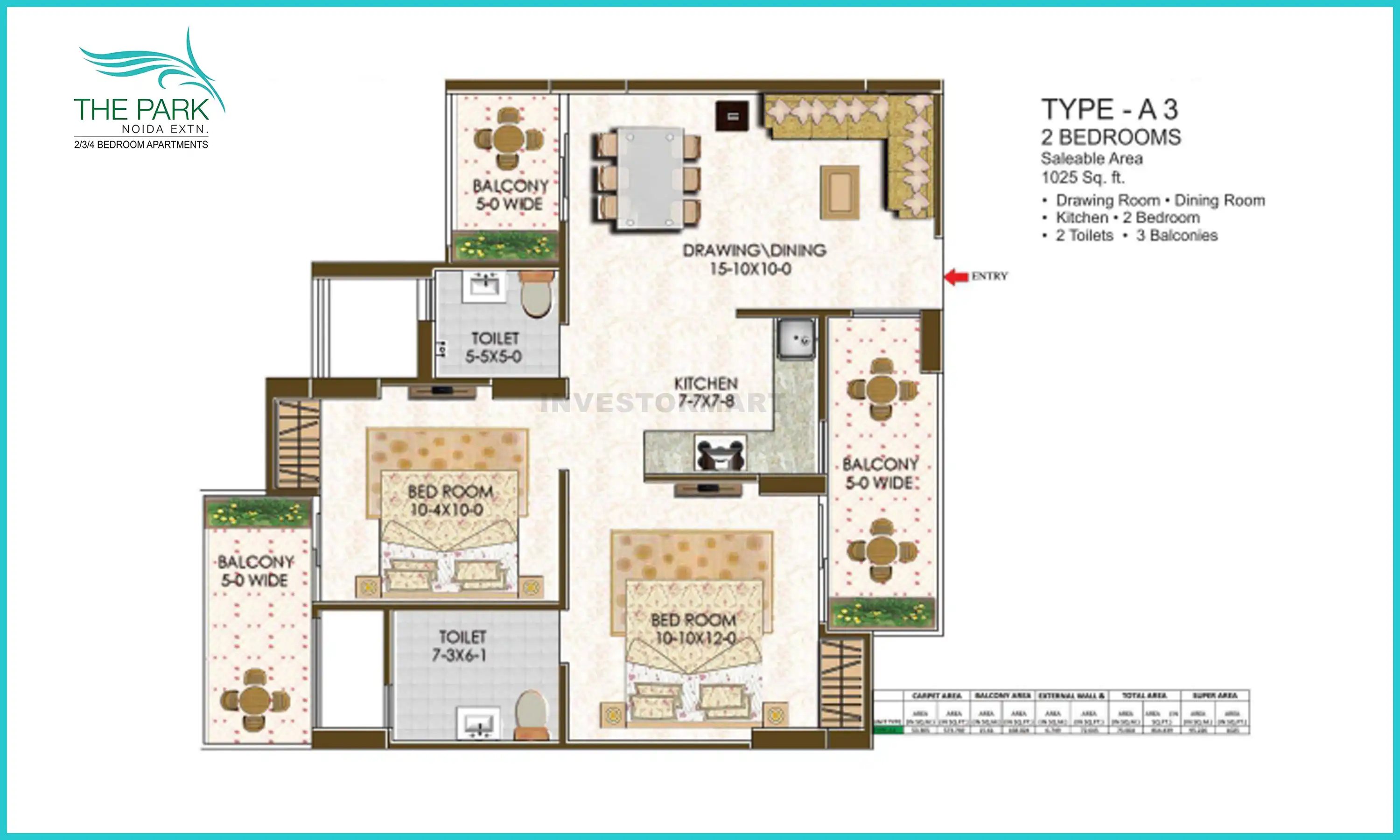 1025 Sqft