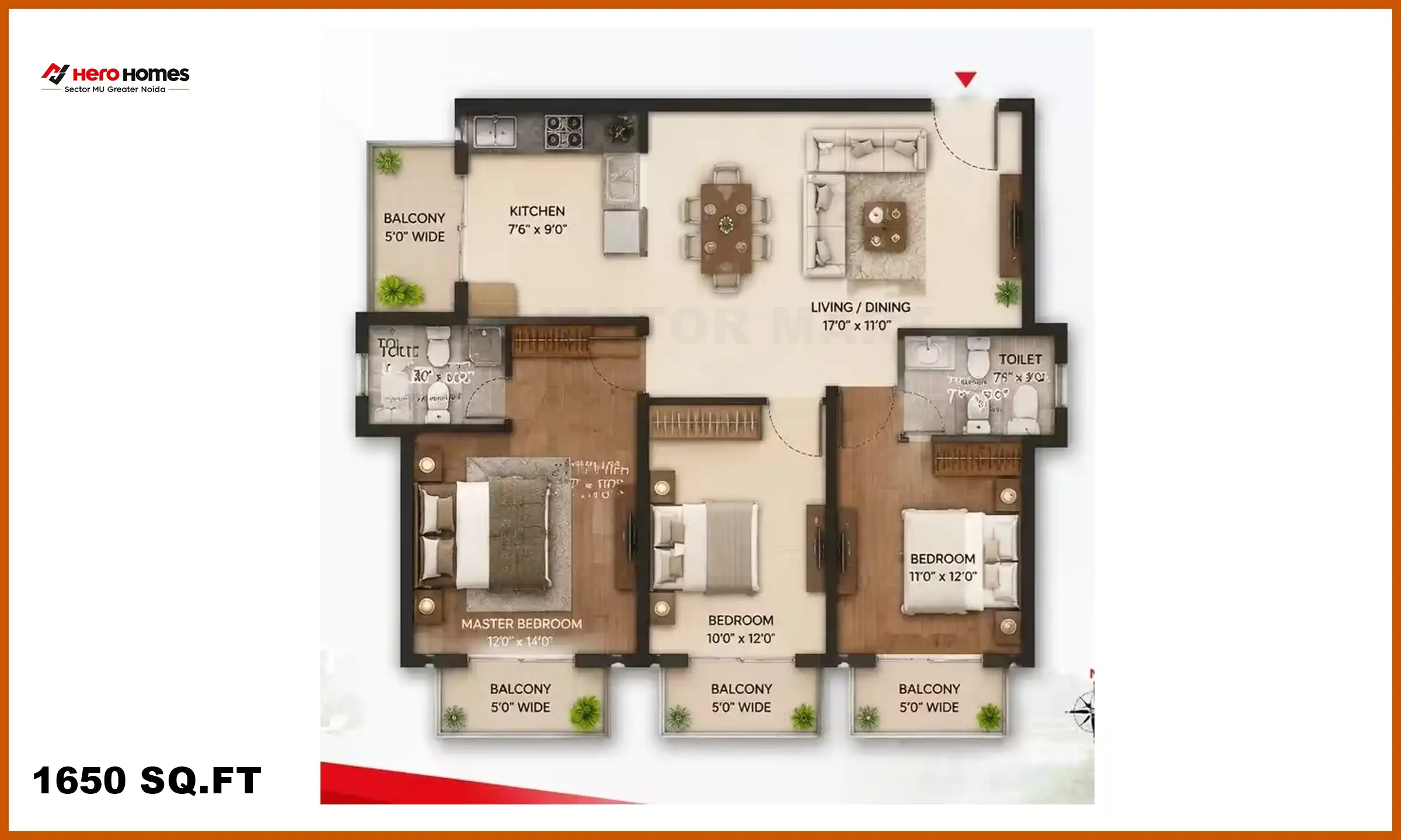 1650 Sqft