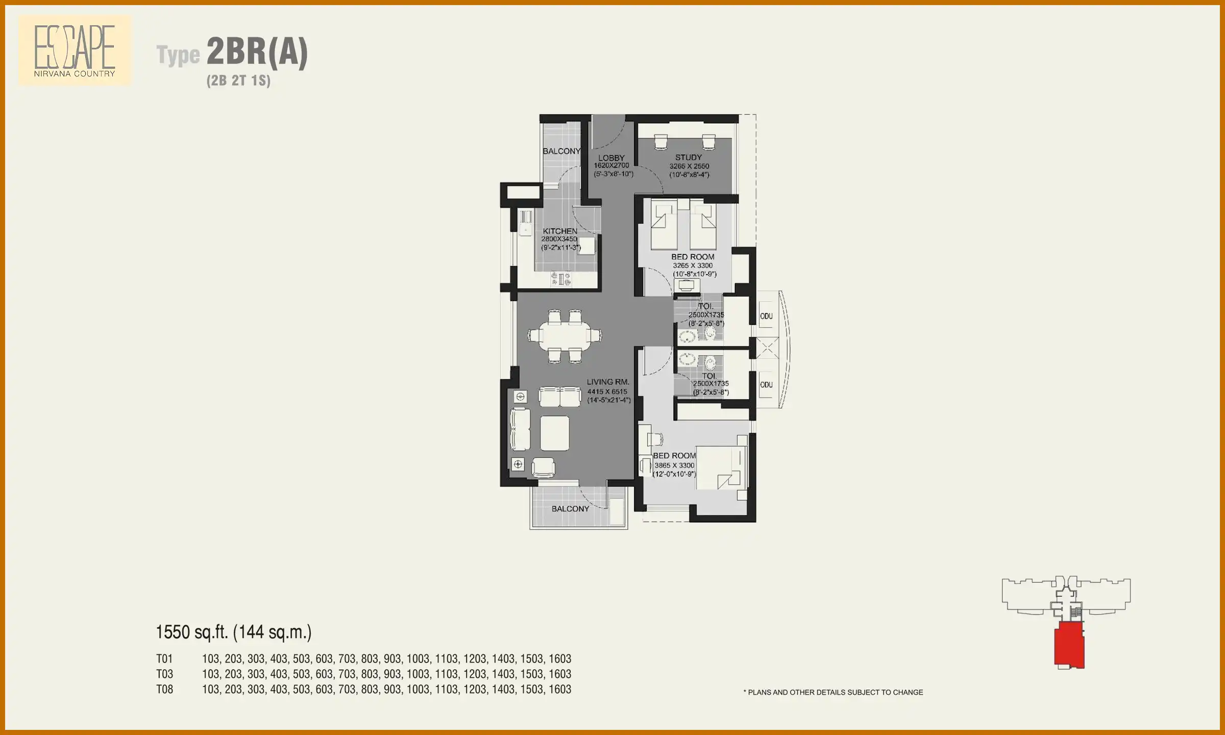 1550 Sqft