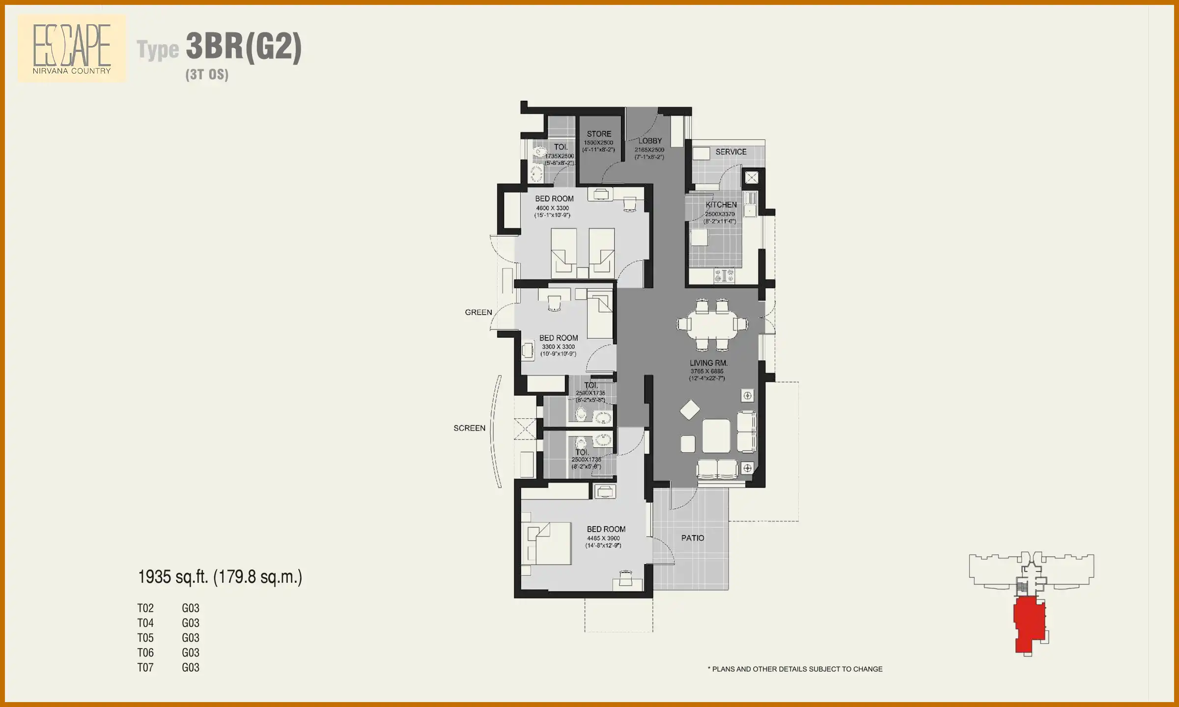 1935 Sqft