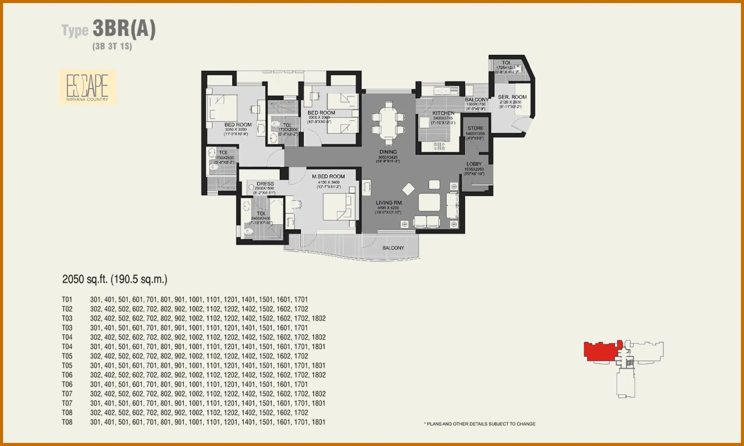 2050 Sqft