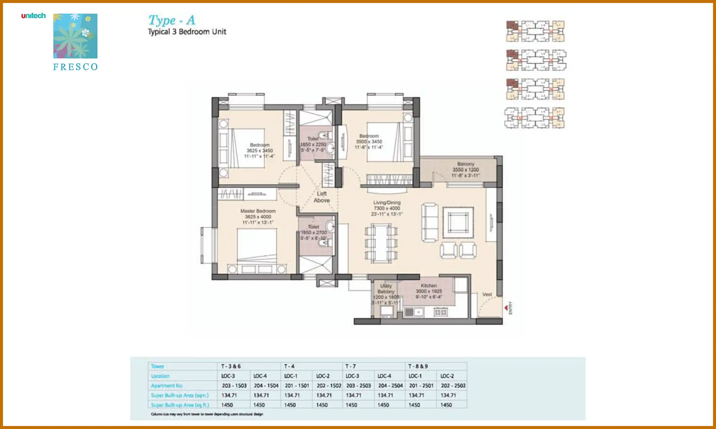 1450 Sqft