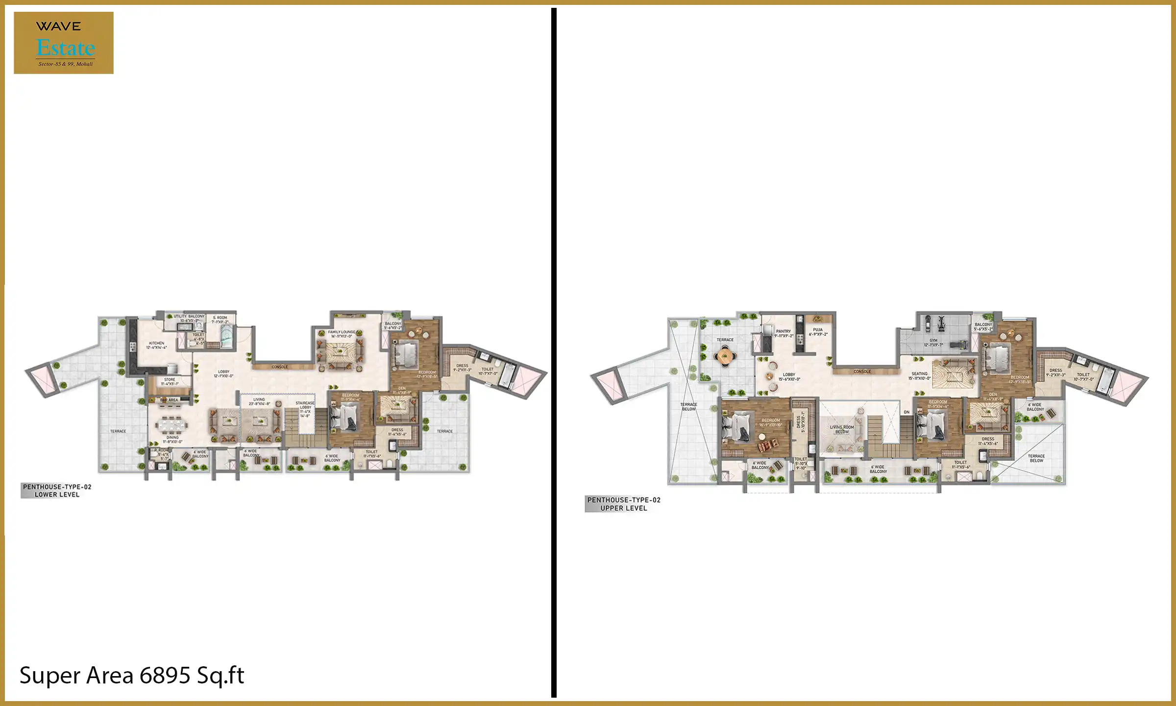 6895 Sqft