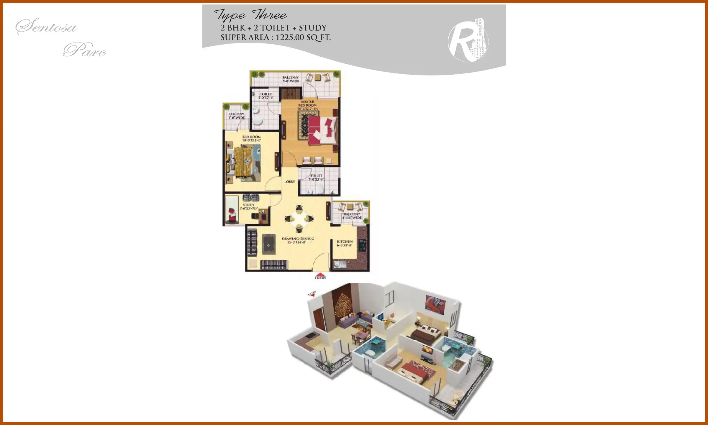 1225 Sqft