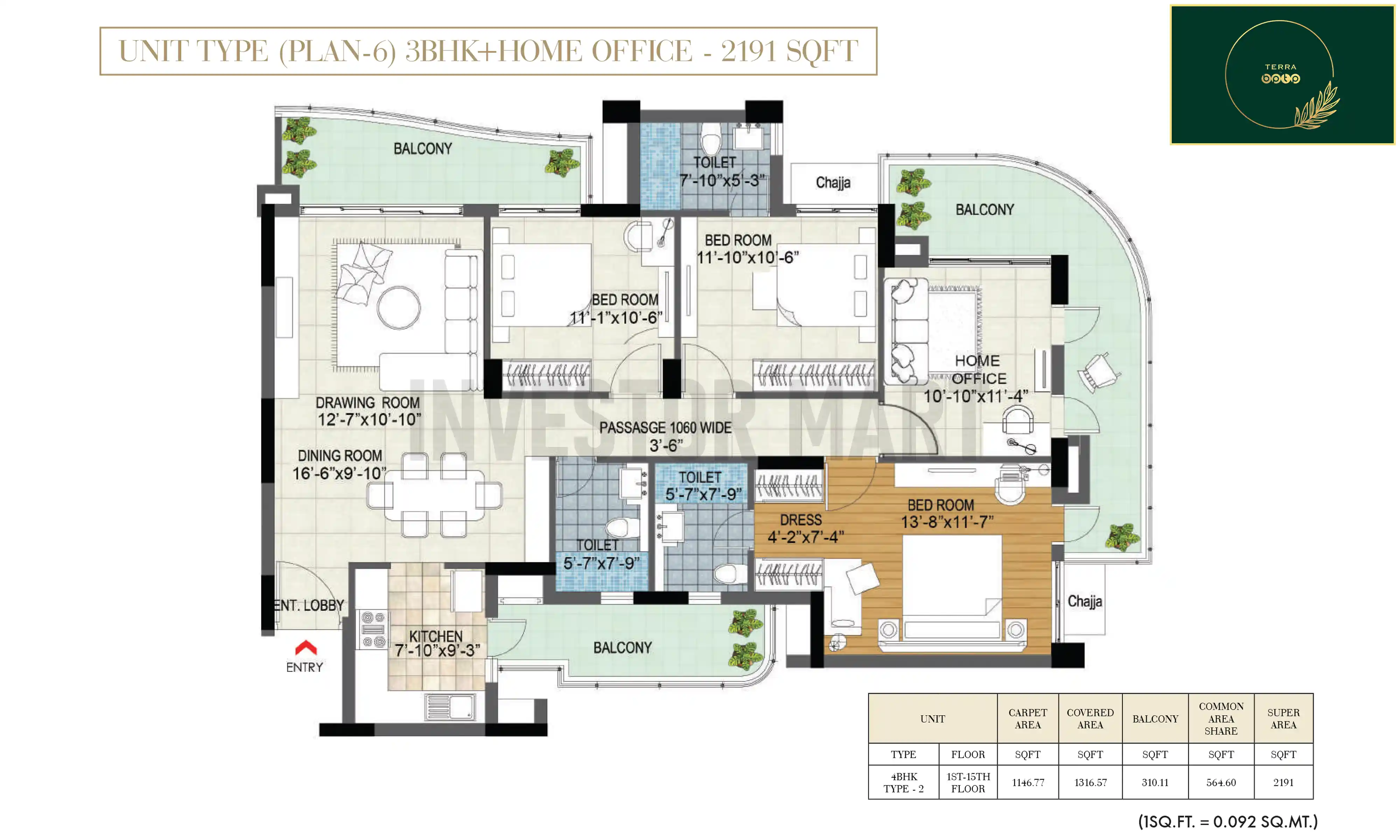 2191 Sqft