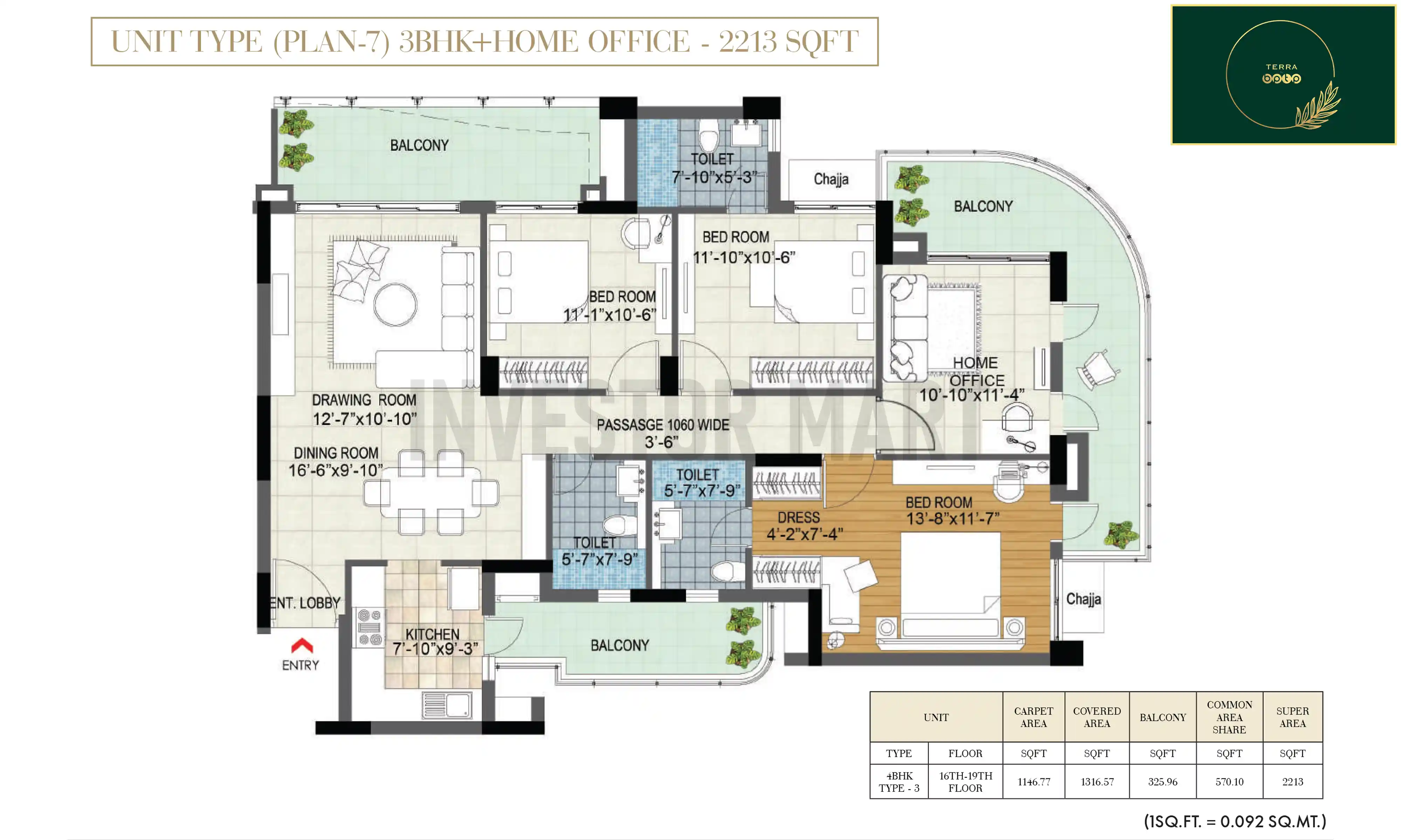 2213 Sqft