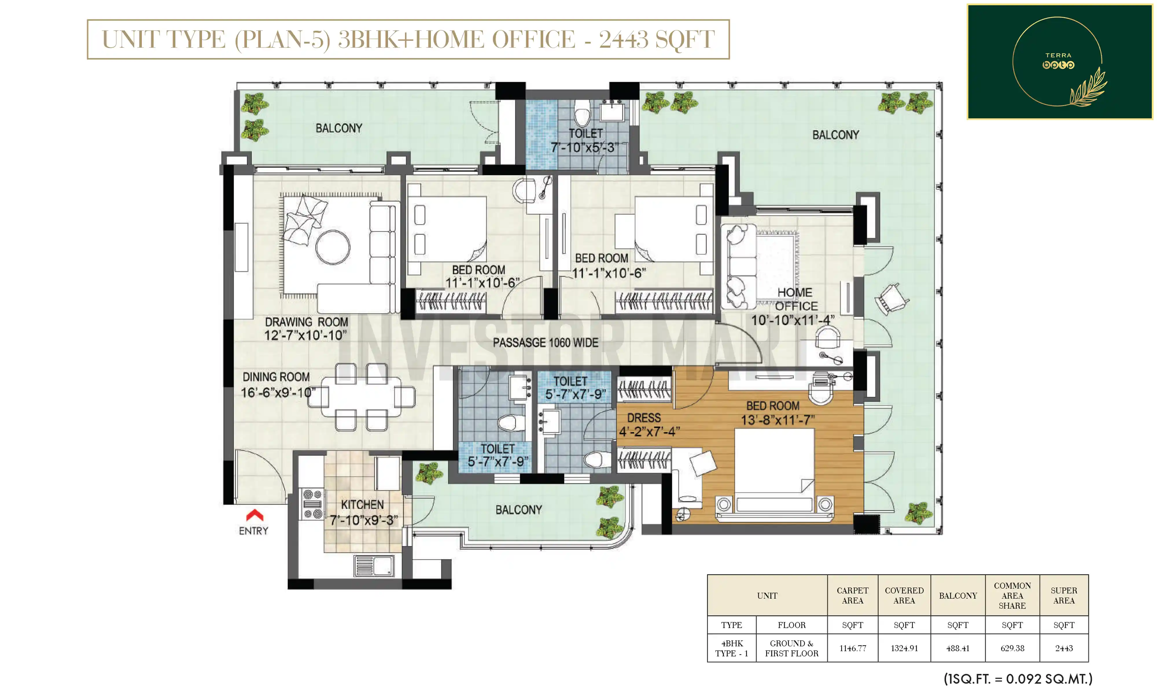2443 Sqft
