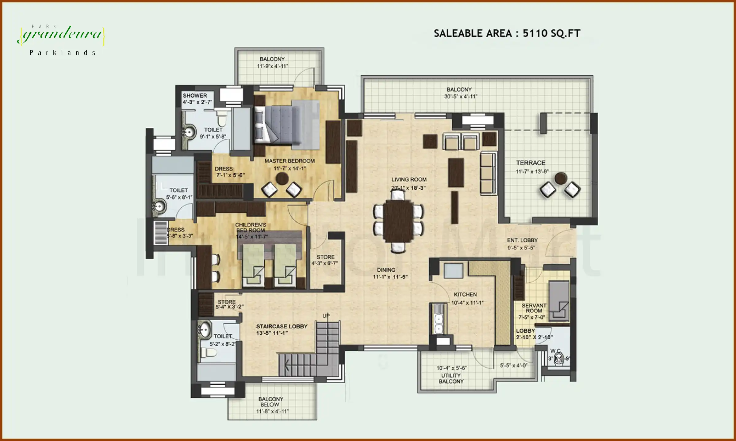 5110 Sqft