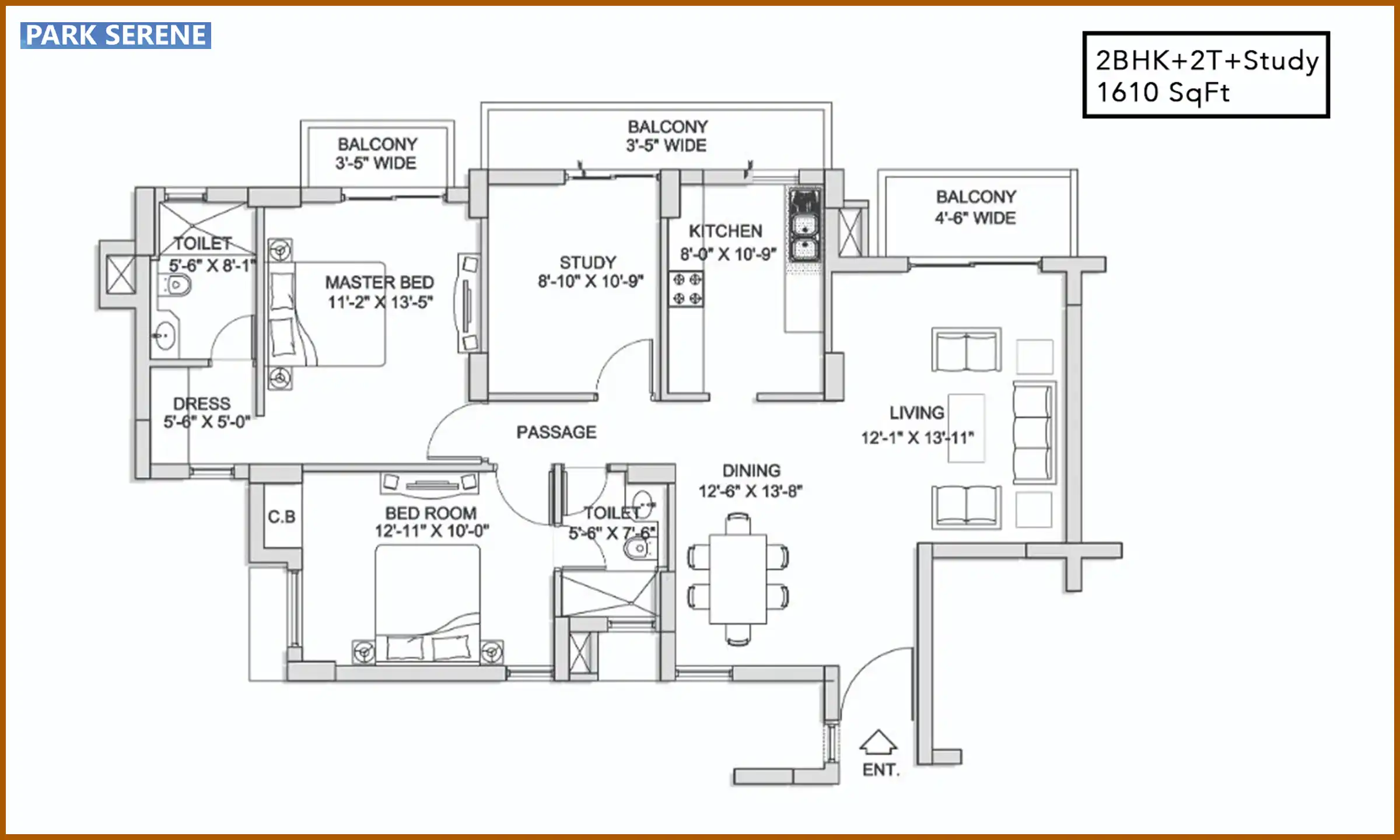 1610 Sqft