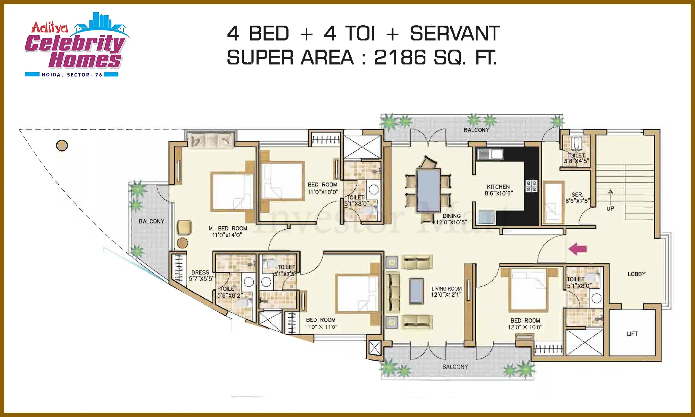 2186 Sqft