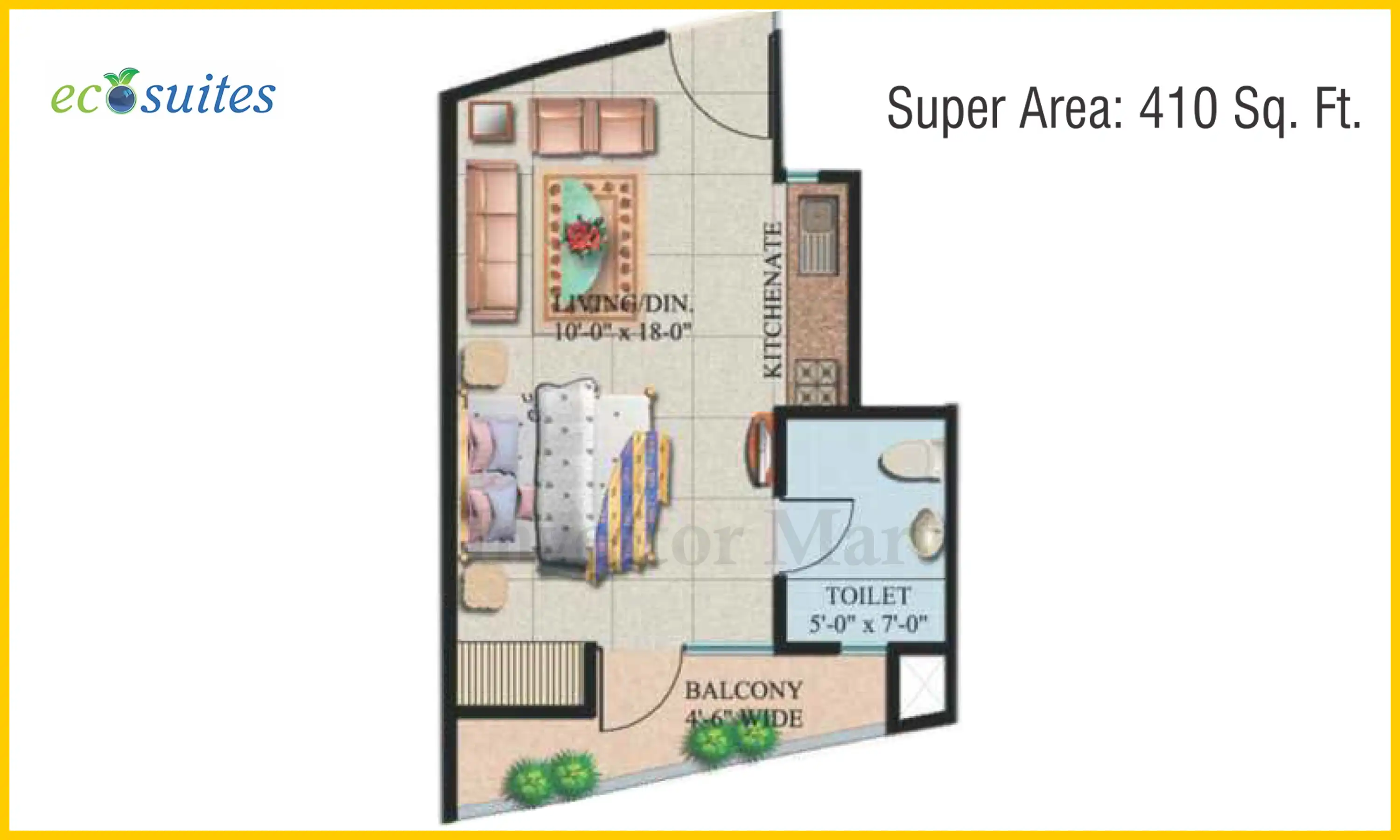 410 Sqft