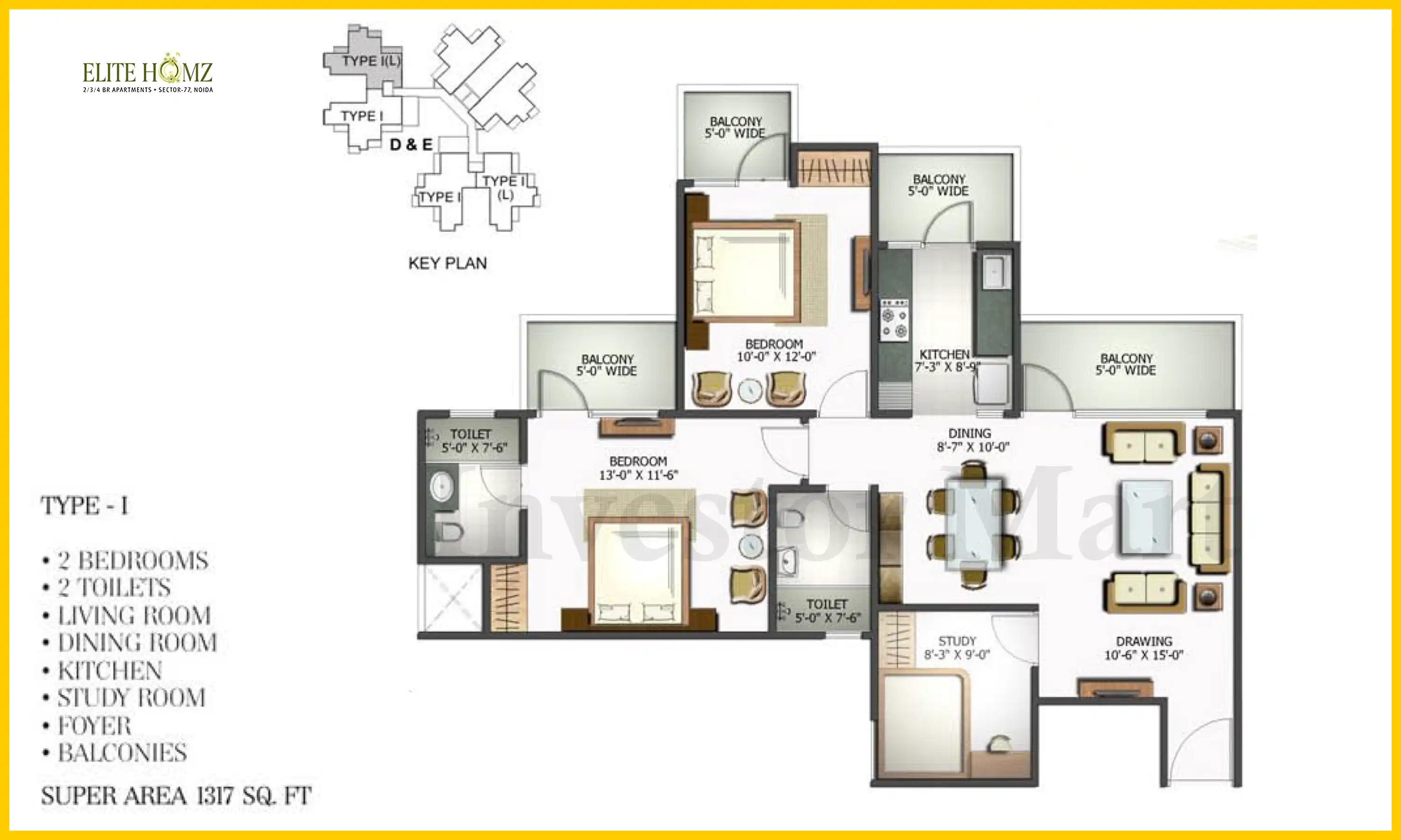 1317 Sqft