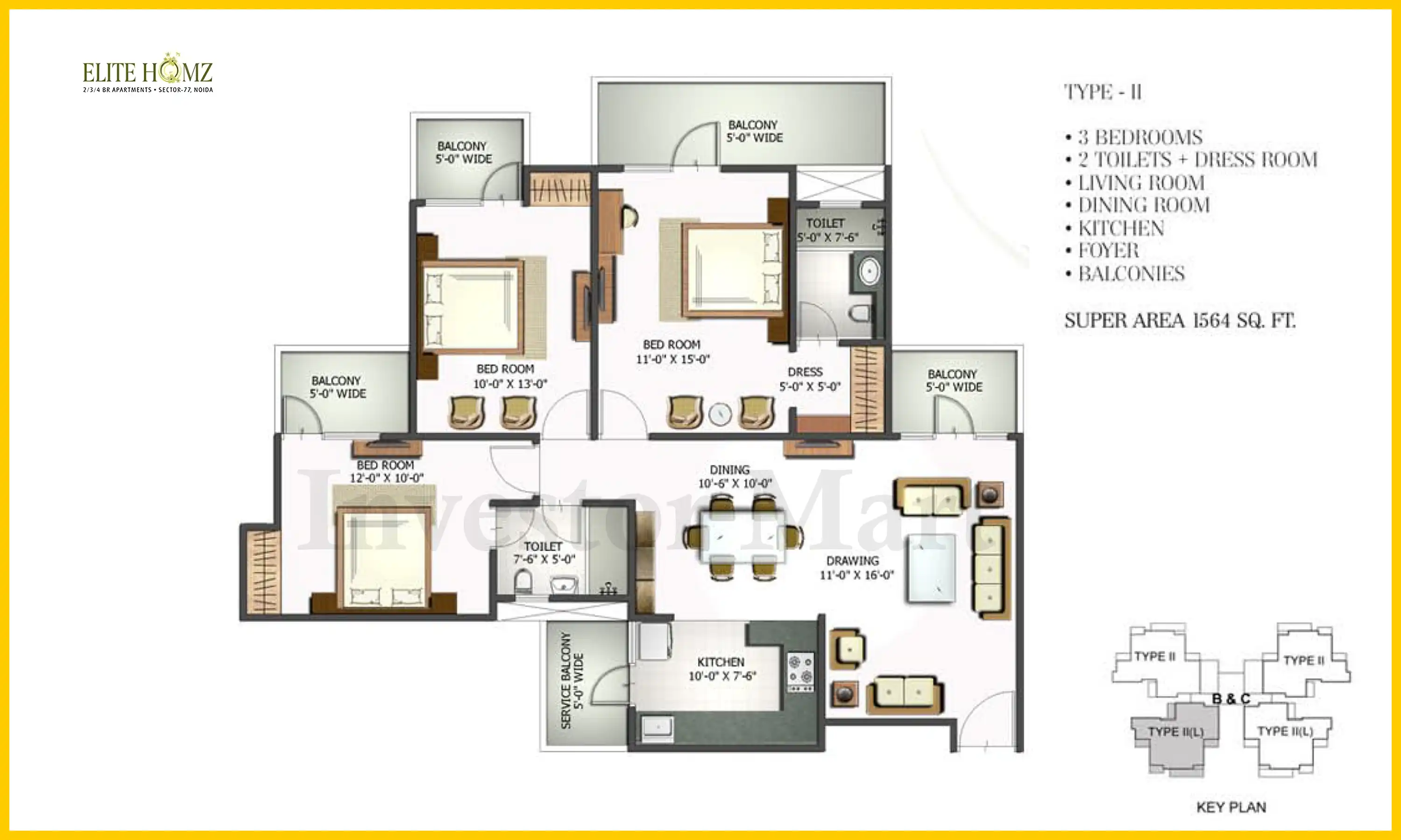 1564 Sqft