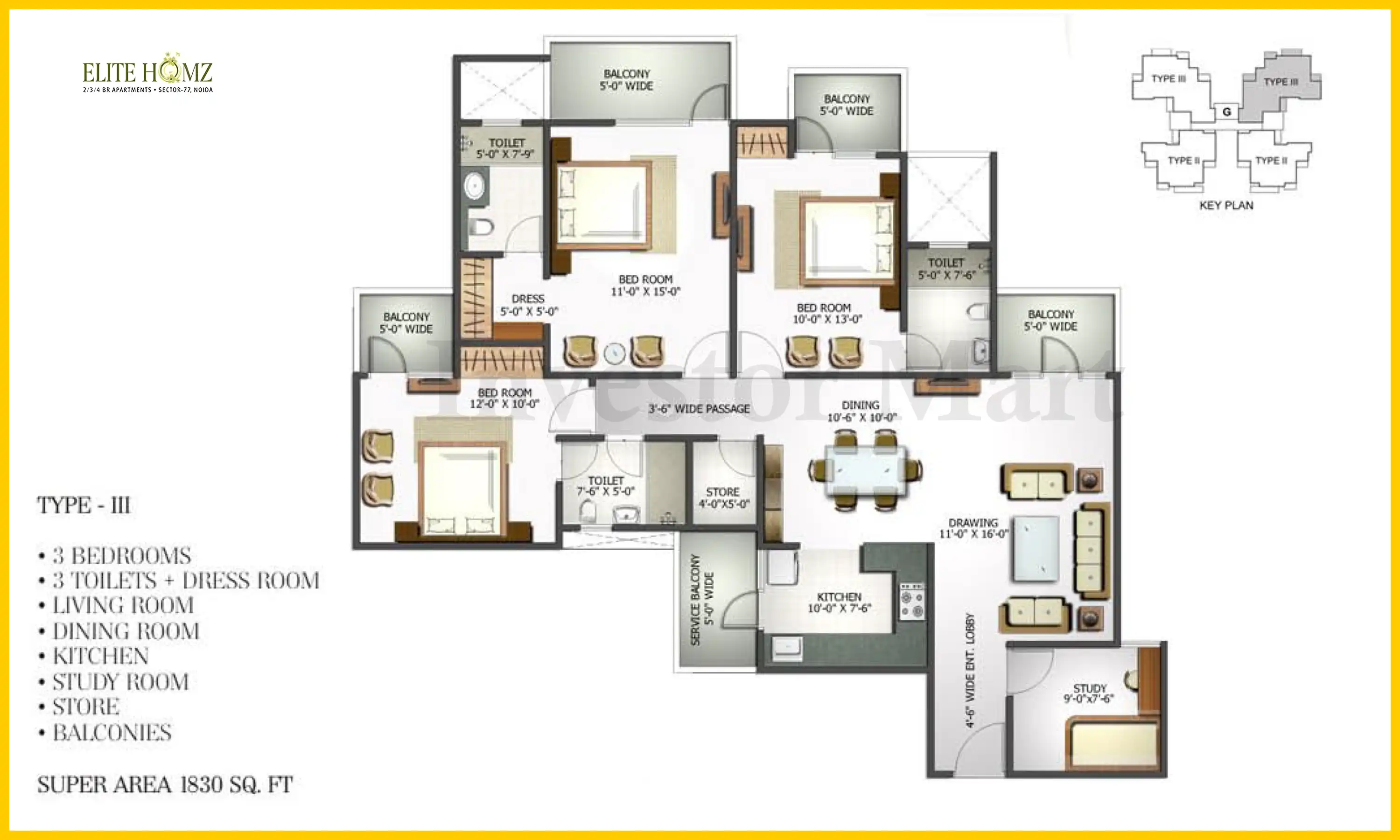 1830 Sqft