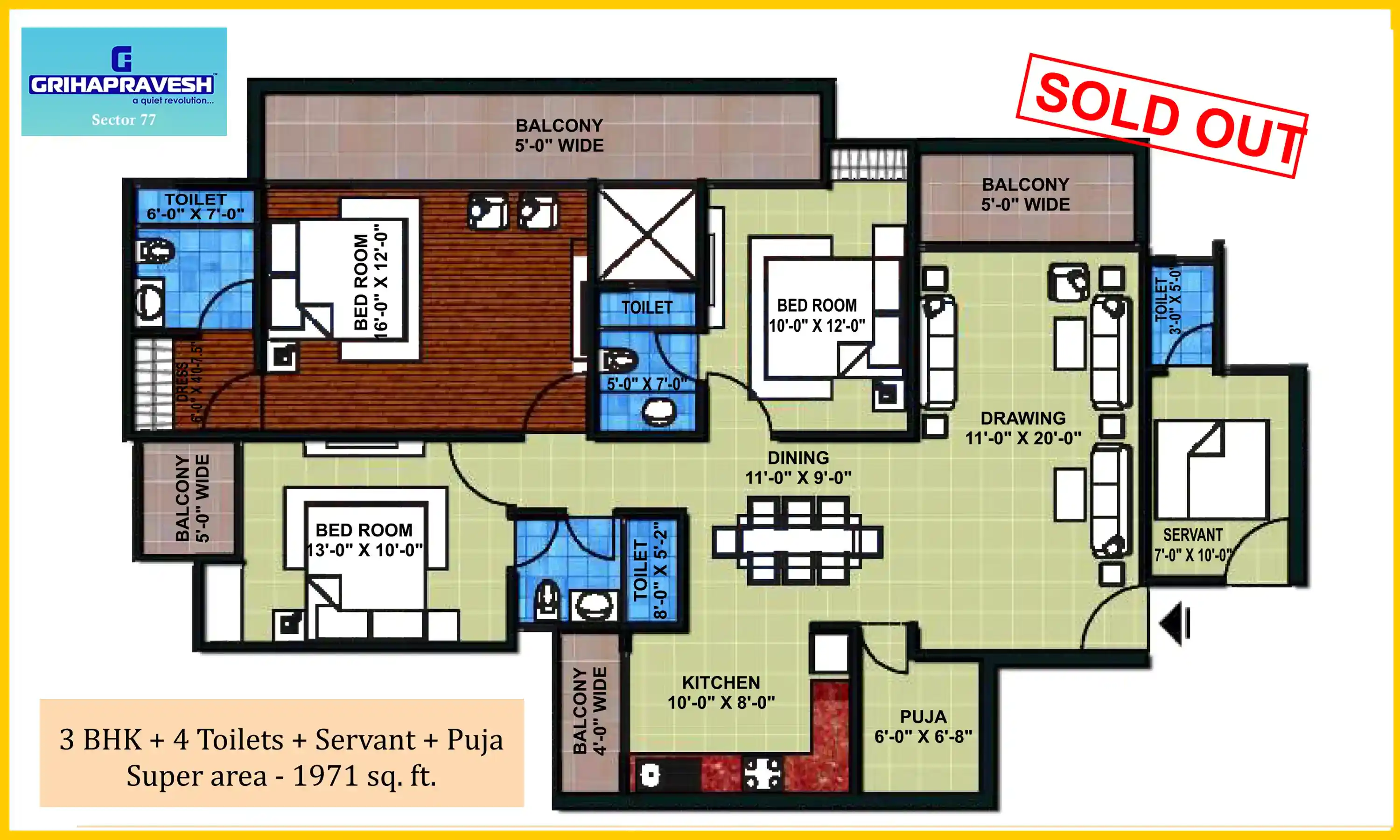 1971 Sqft