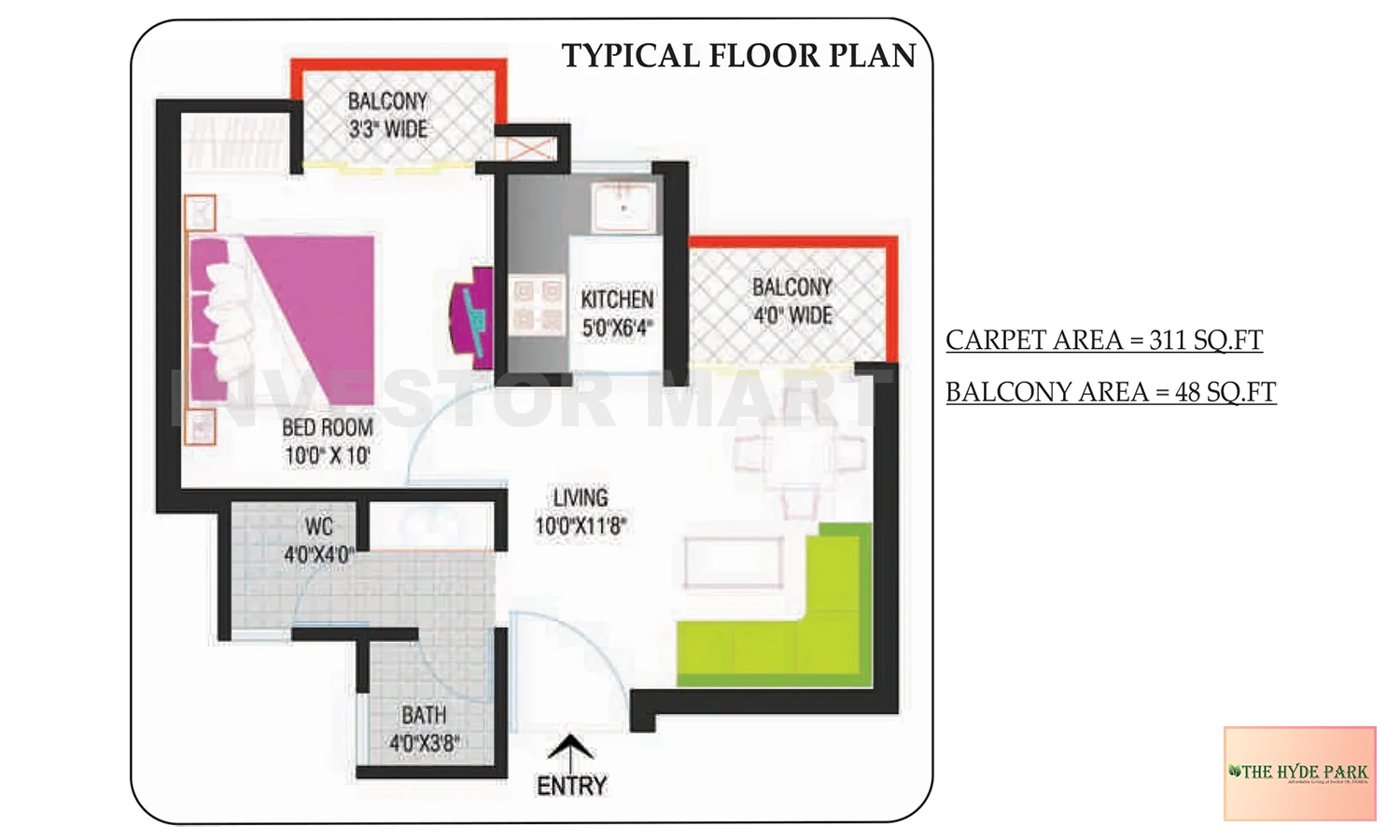 311 Sqft