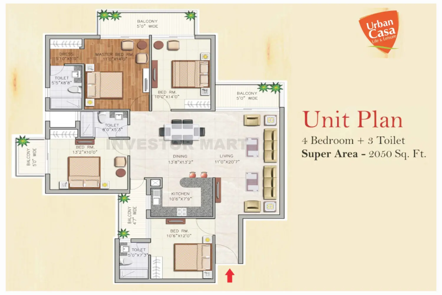 2050 Sqft