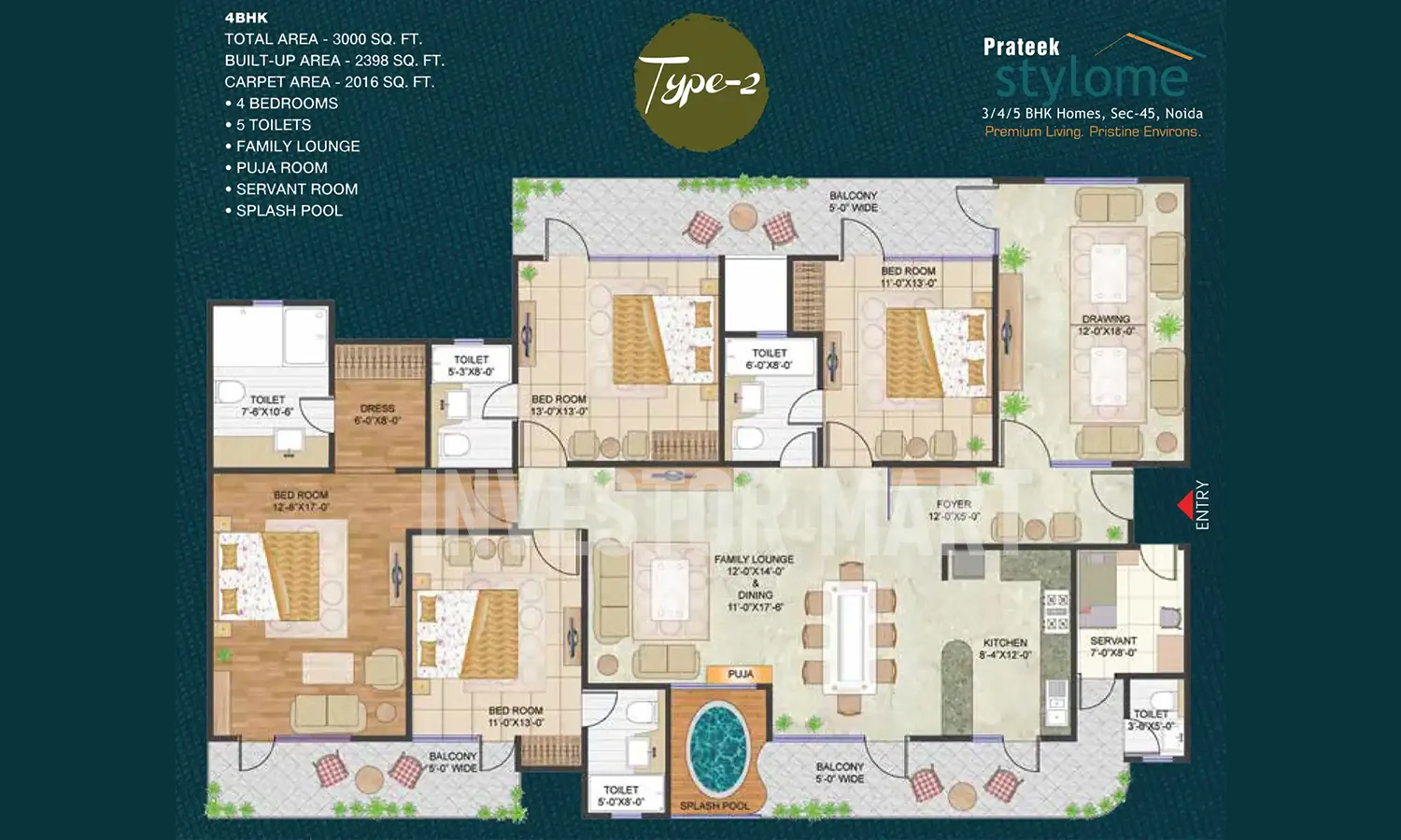 3000 Sqft