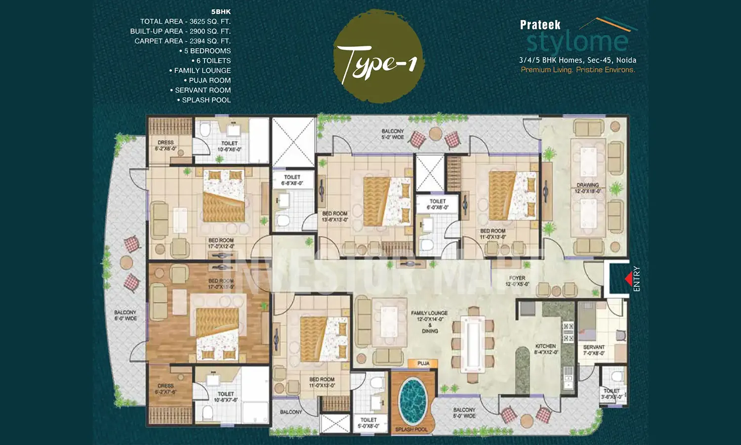 3625 Sqft