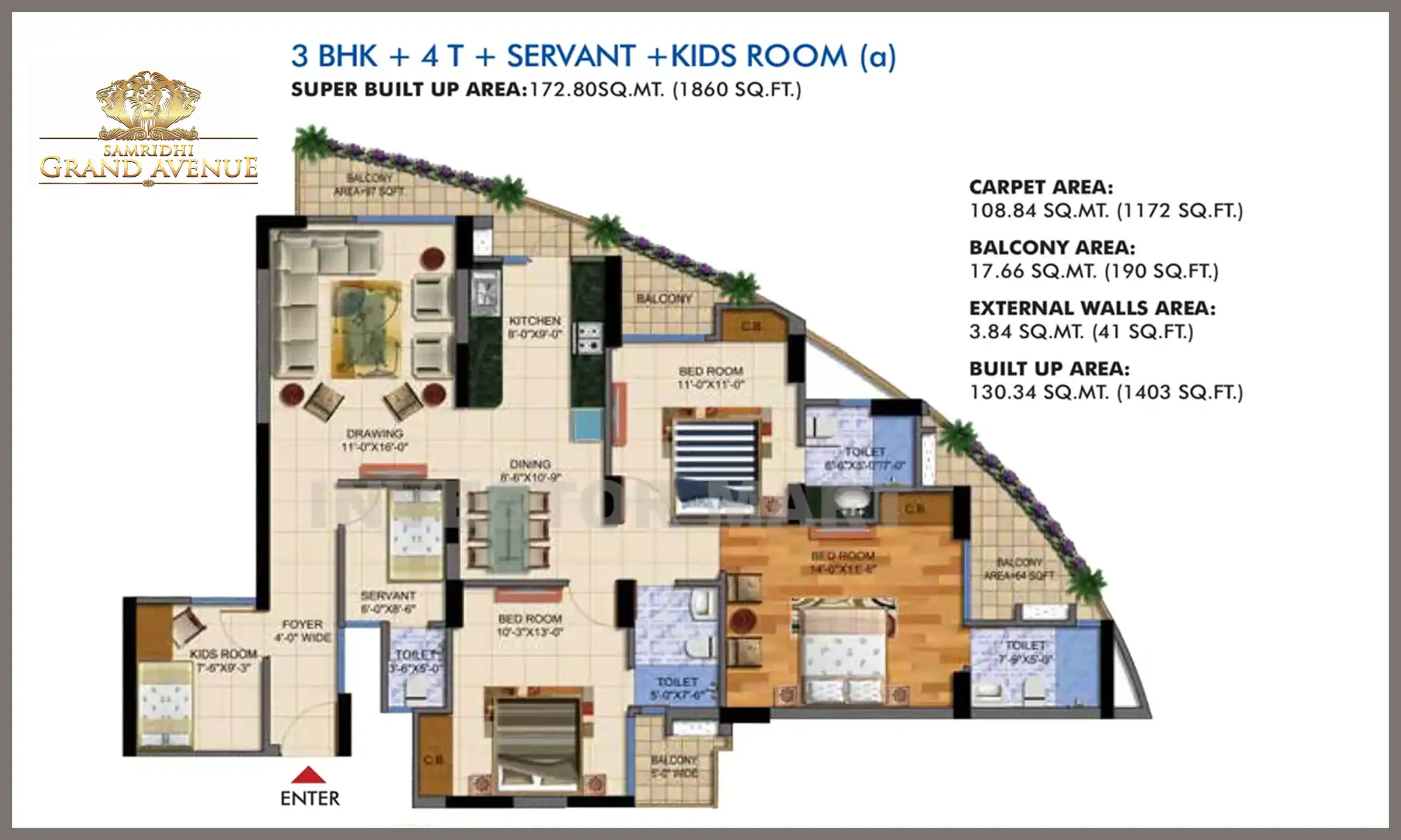 1860 Sqft