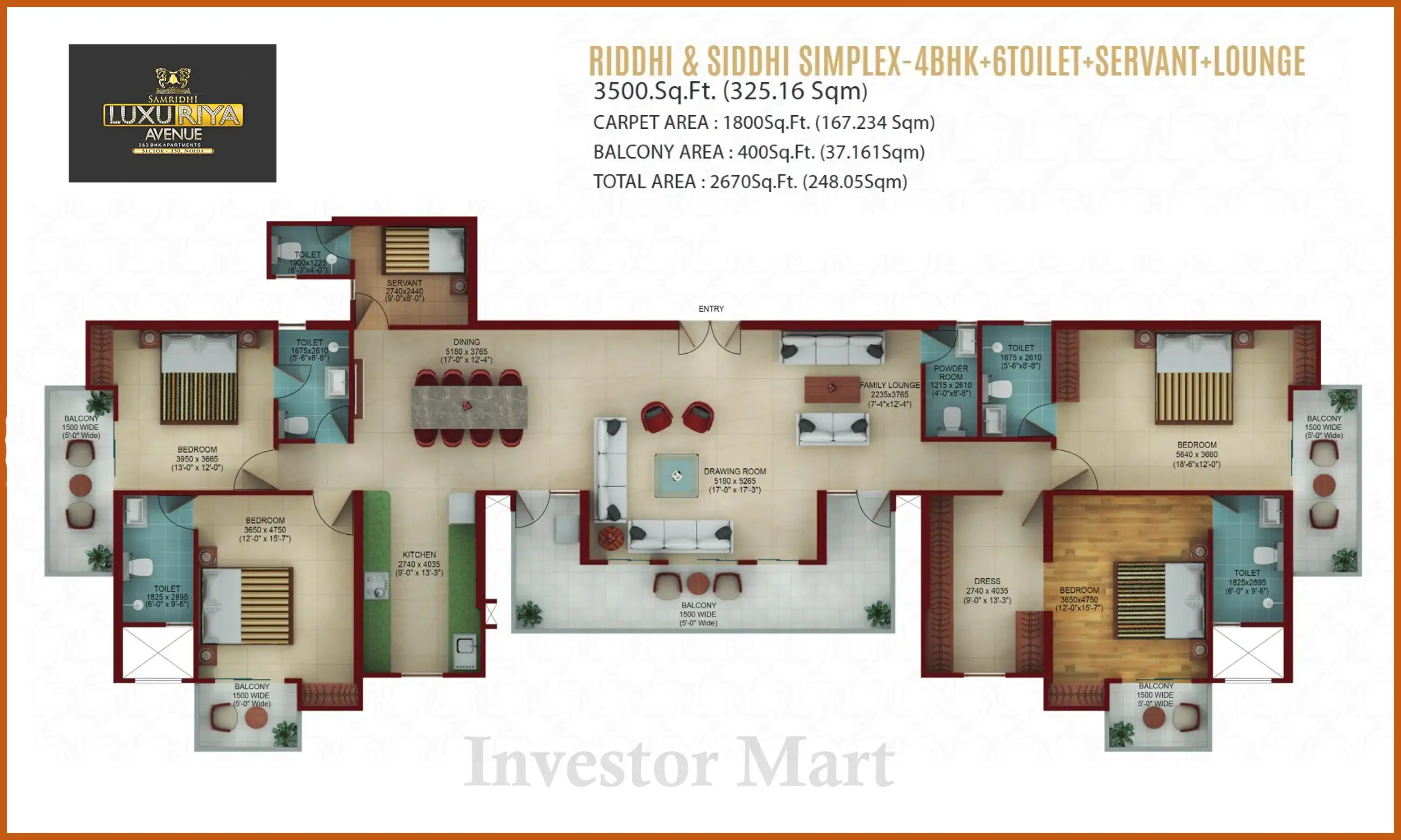 3500 Sqft