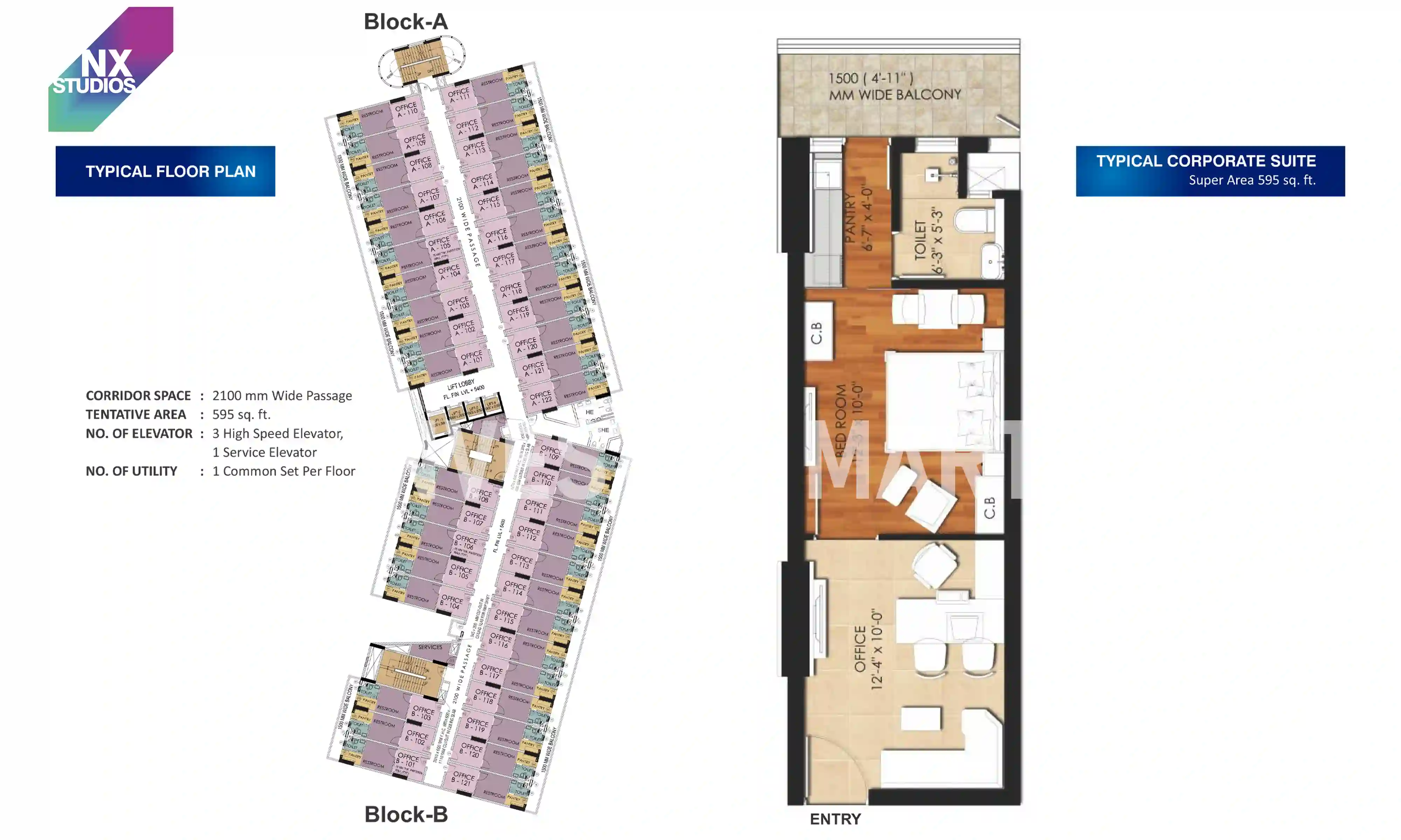 595 Sqft