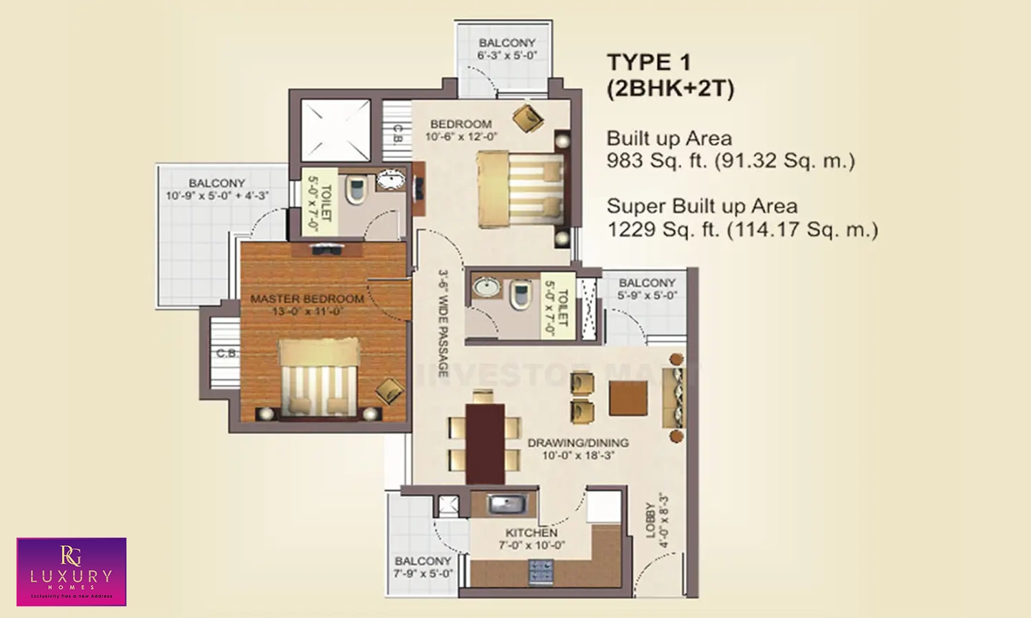 1229 Sqft