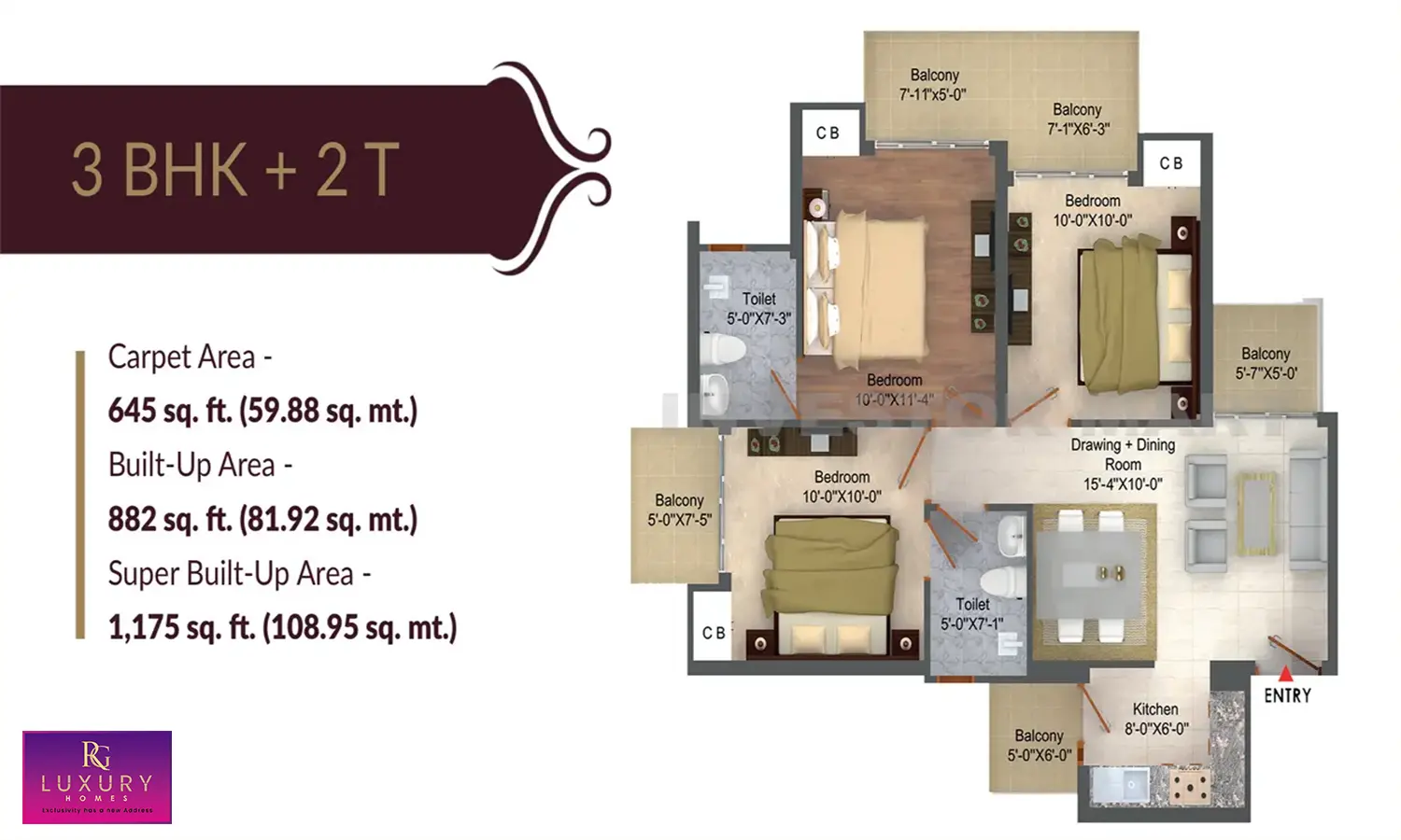 1175 Sqft